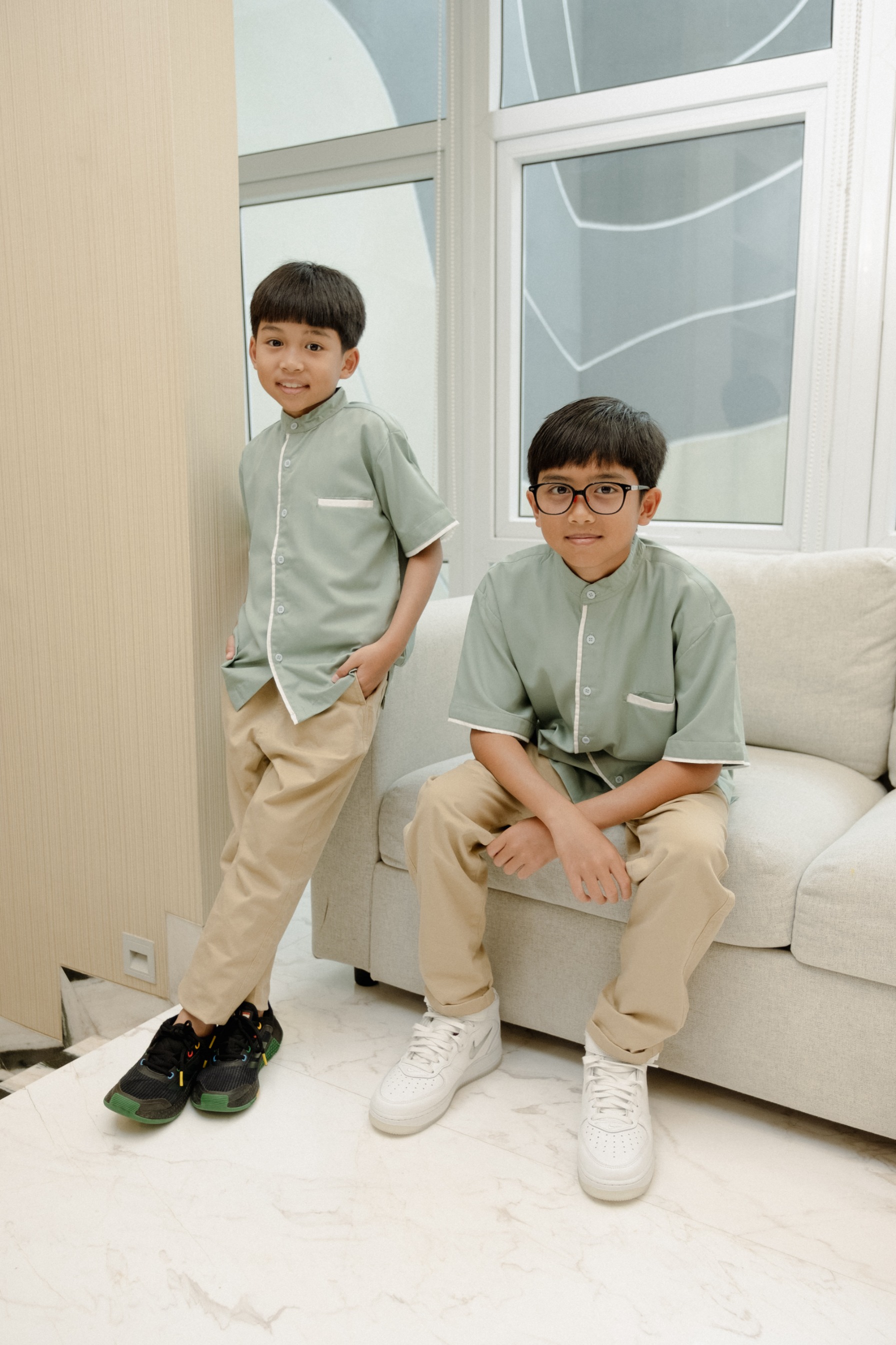 Lustre Shirt Kids - Sage - Signature Collection