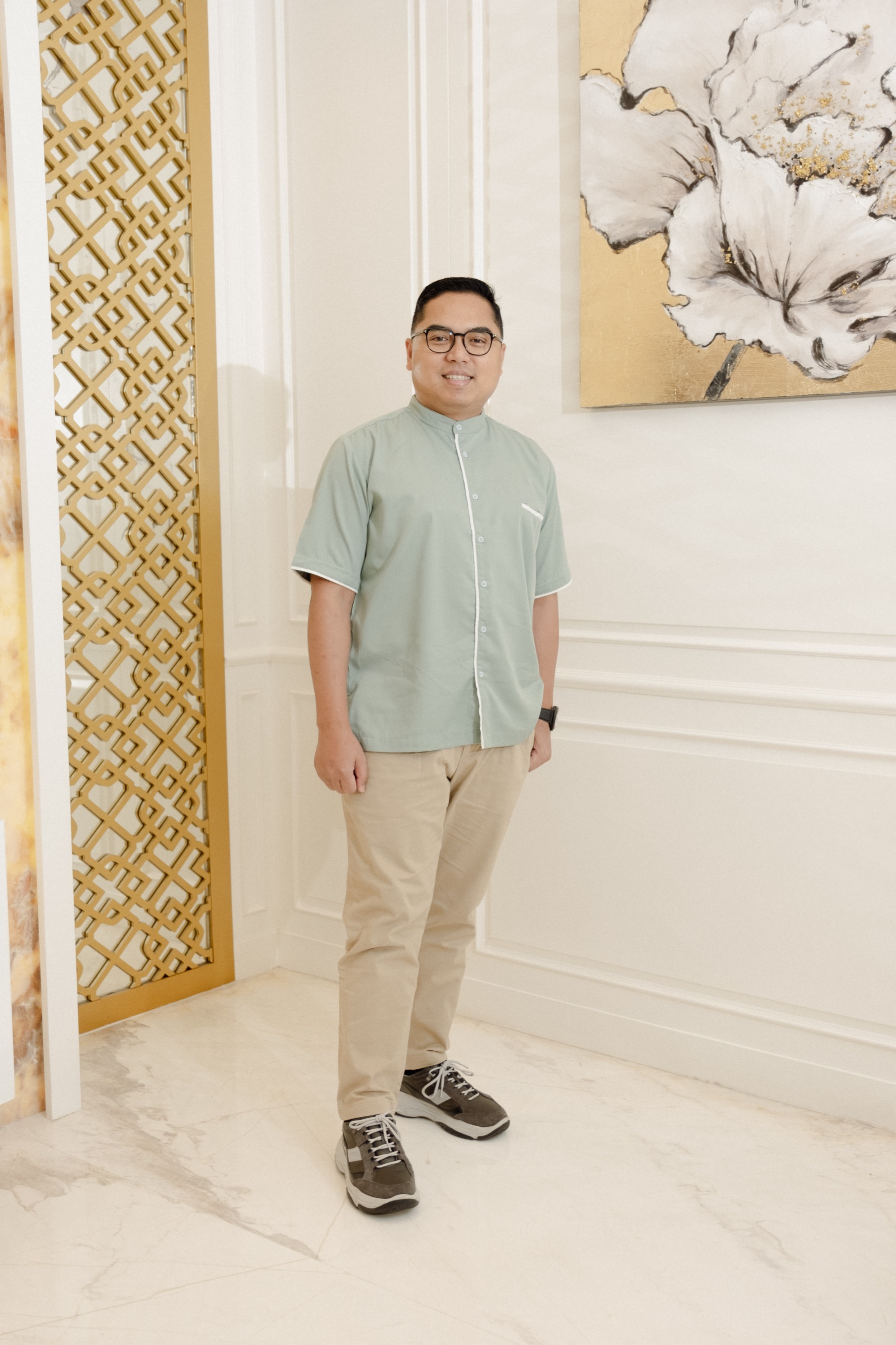 Lustre Shirt Man - Sage - Signature Collection