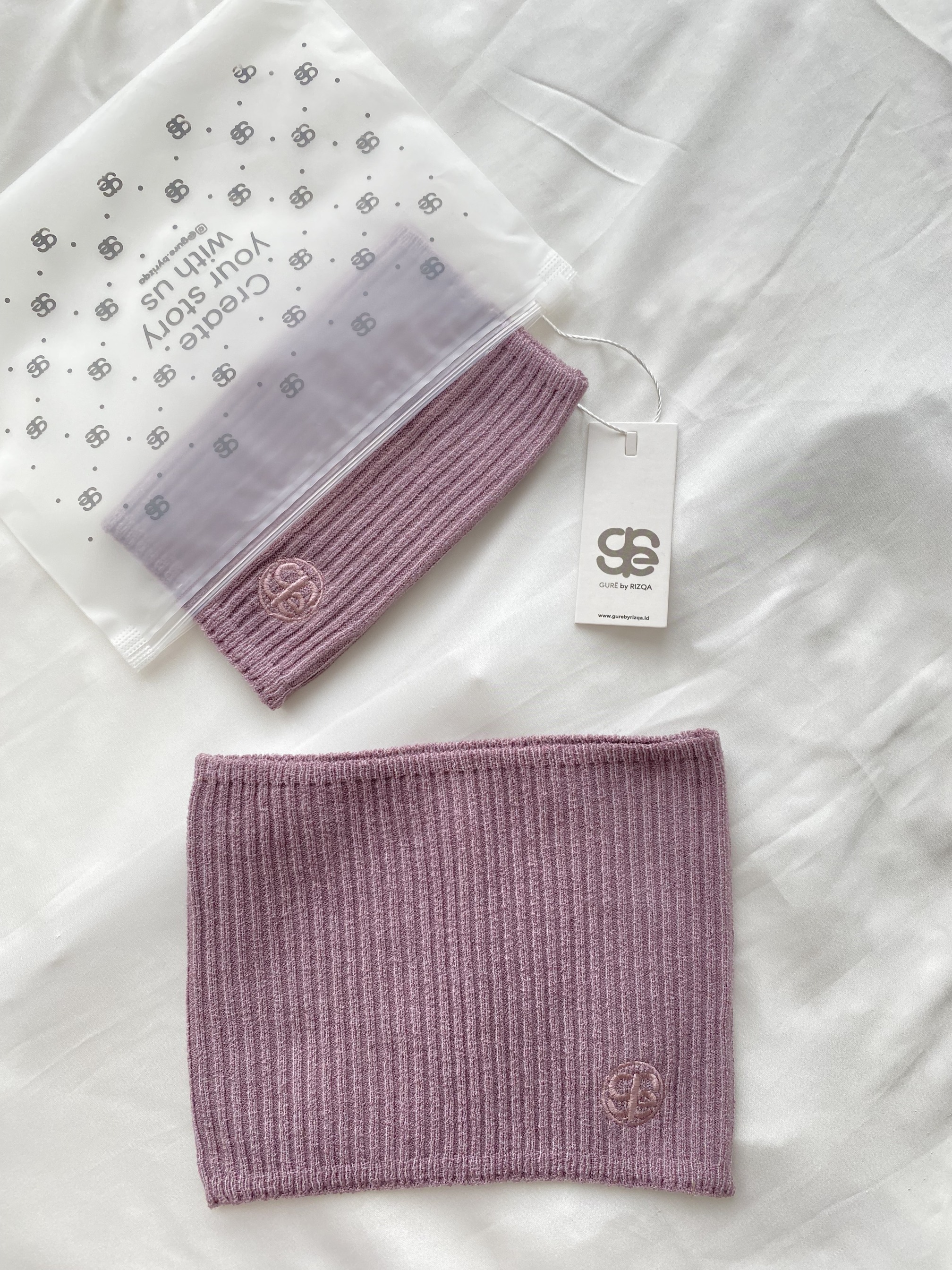 Bandana Rajut Premium - 1 Pcs - Lavender