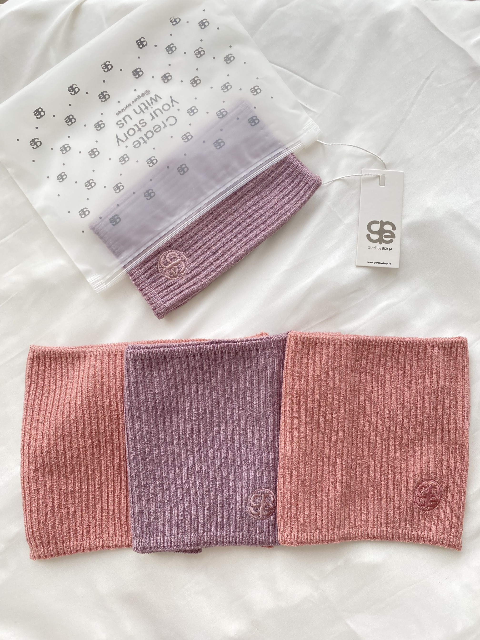 Bandana Rajut Premium - 1 Pcs - Lavender