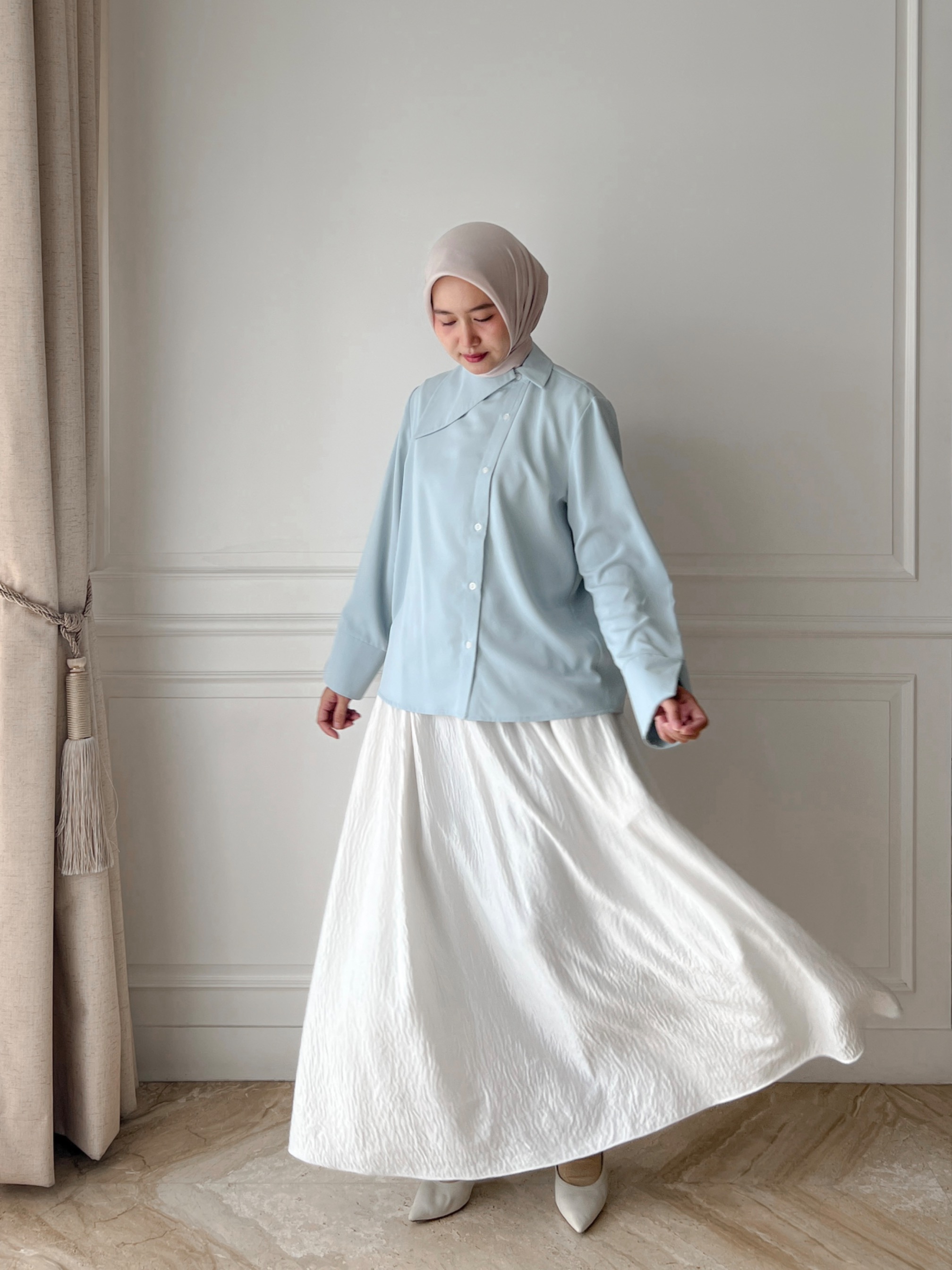 ABILA BLOUSE - Aqua
