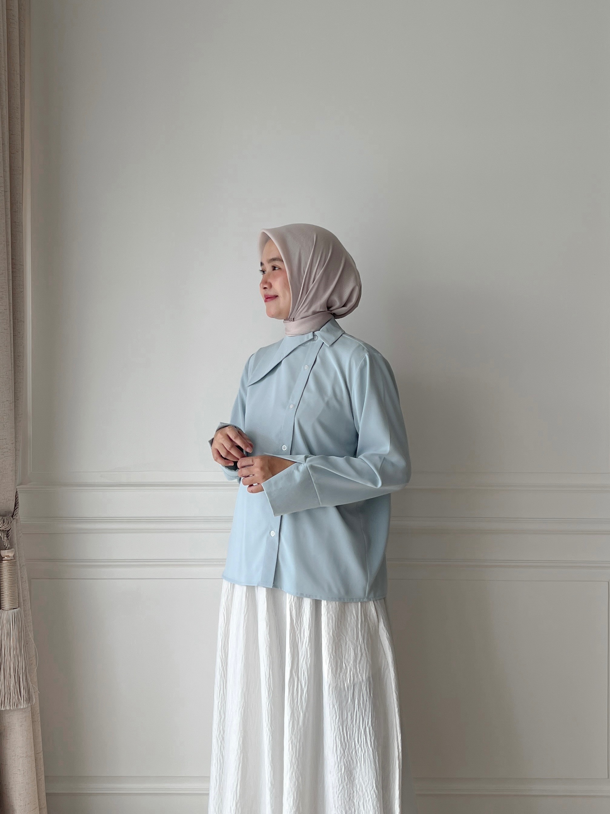 ABILA BLOUSE - Aqua