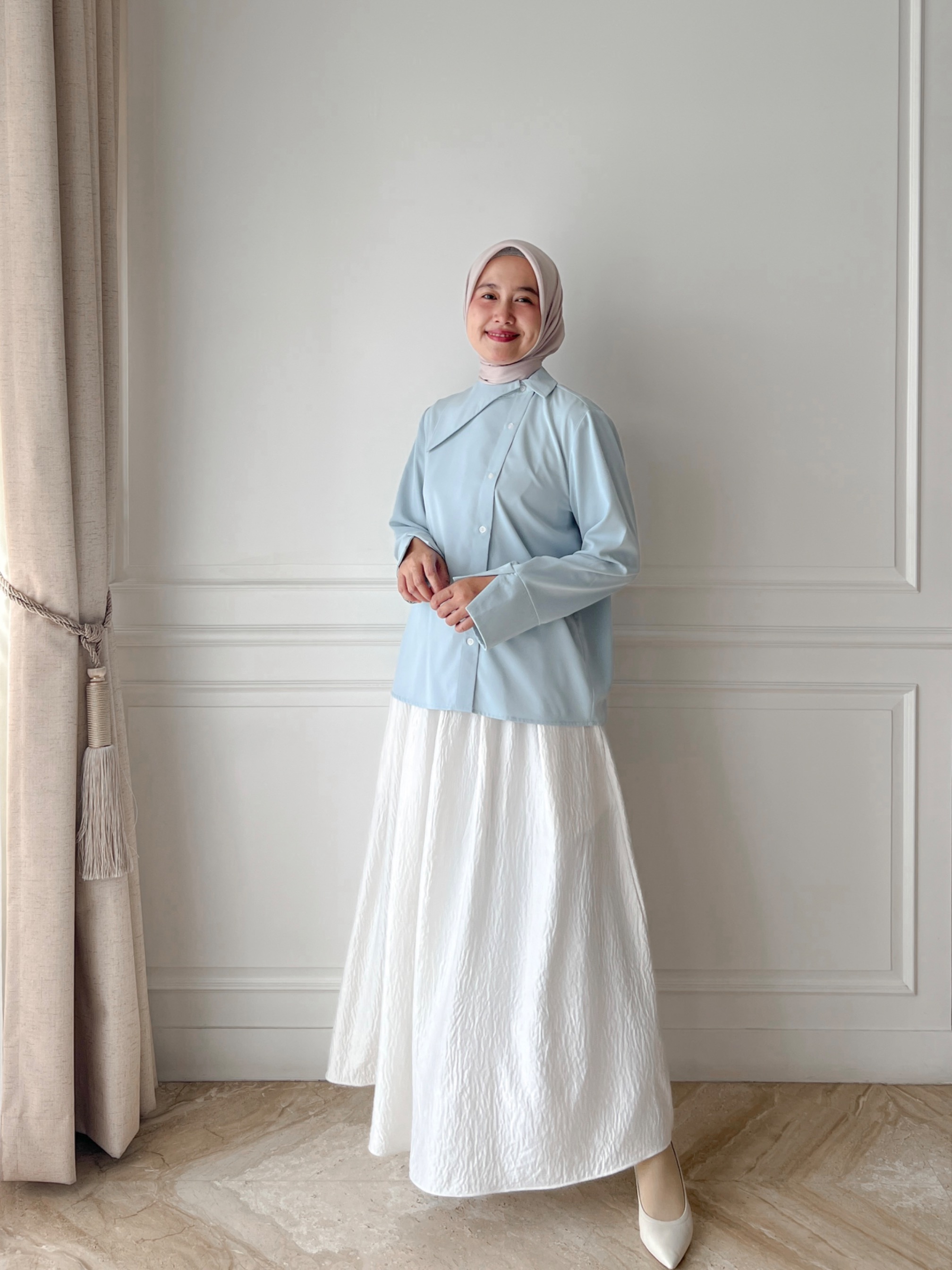 ABILA BLOUSE - Aqua