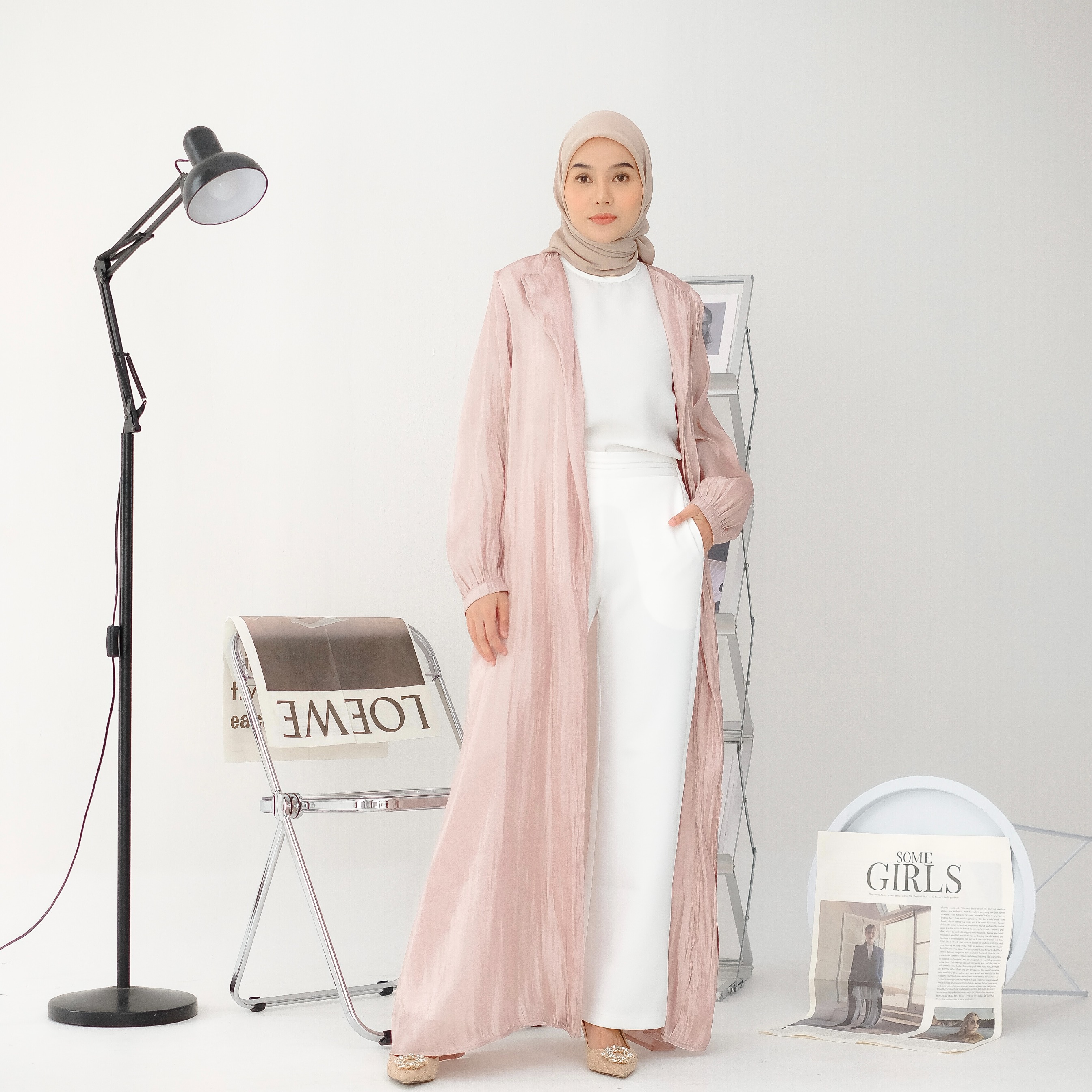 Sheer Outer - Ash Rose