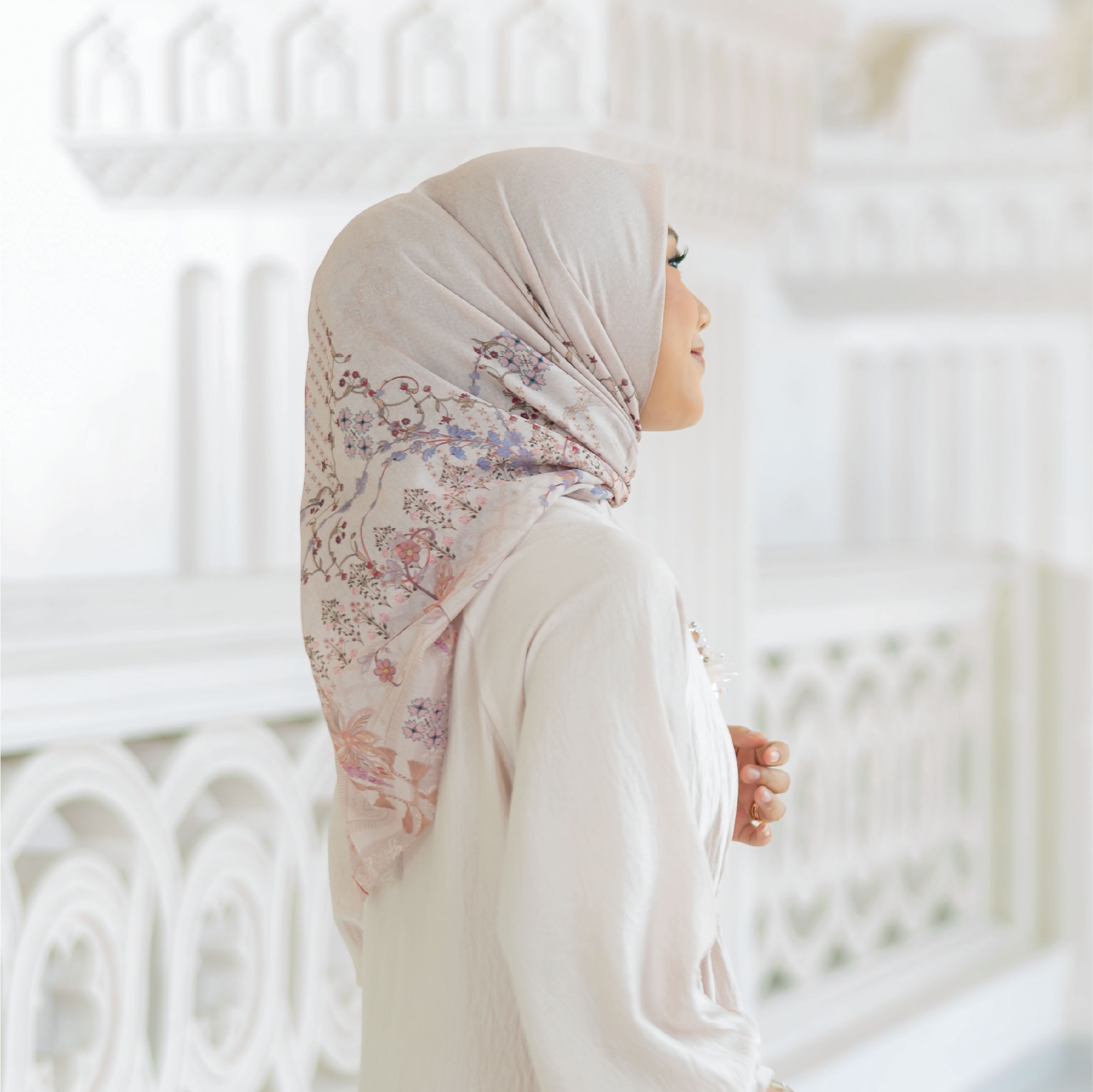 Halwa Scarf Noerca Ivory