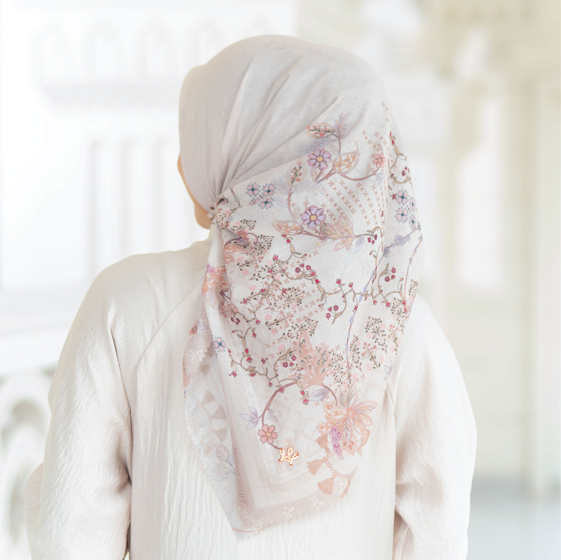Halwa Scarf Noerca Ivory
