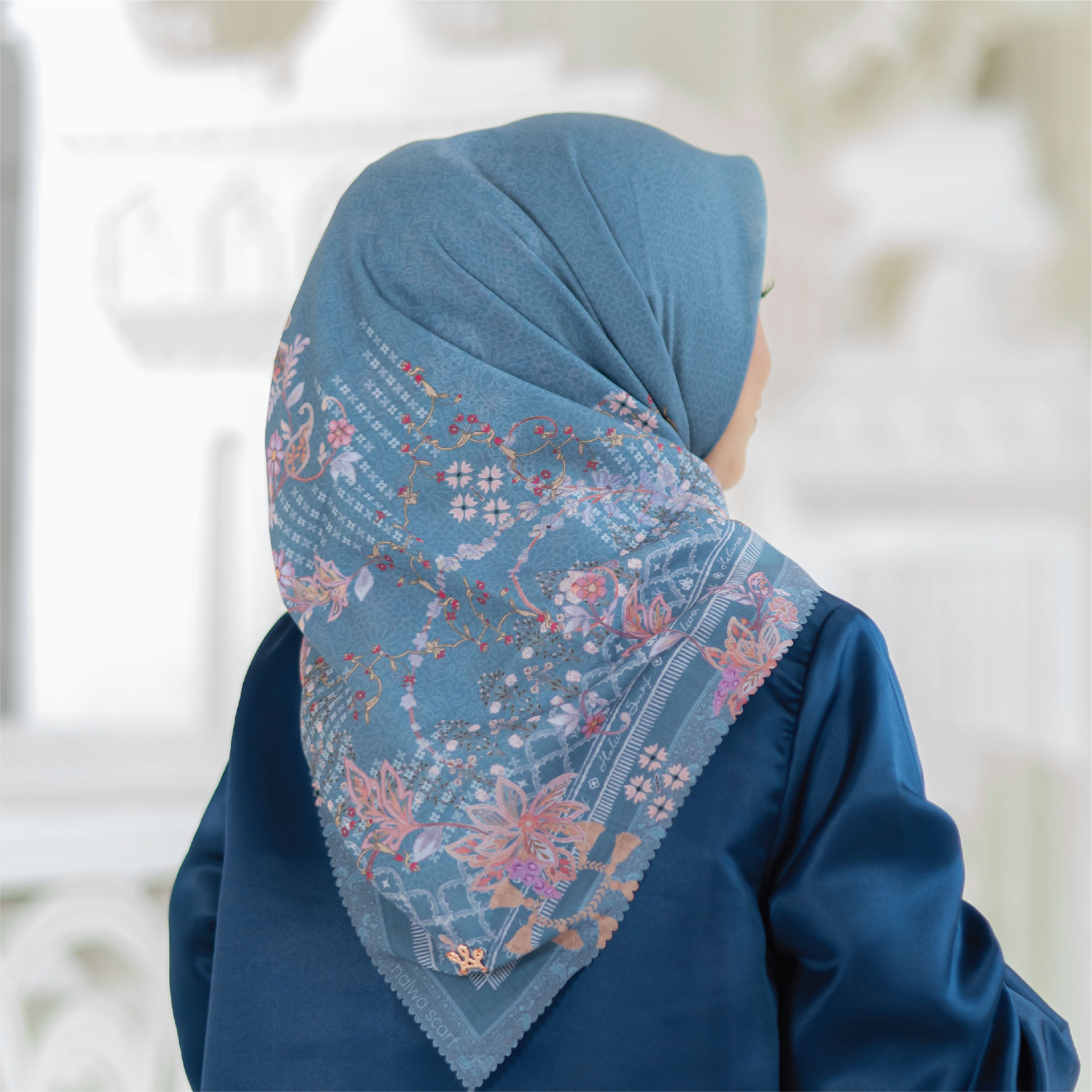 Halwa Scarf Noerca Denim