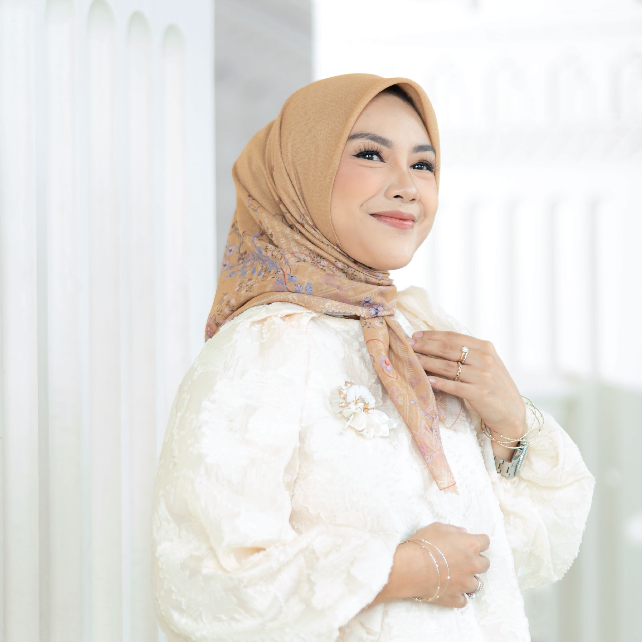 Halwa Scarf Noerca Yellow Mustard