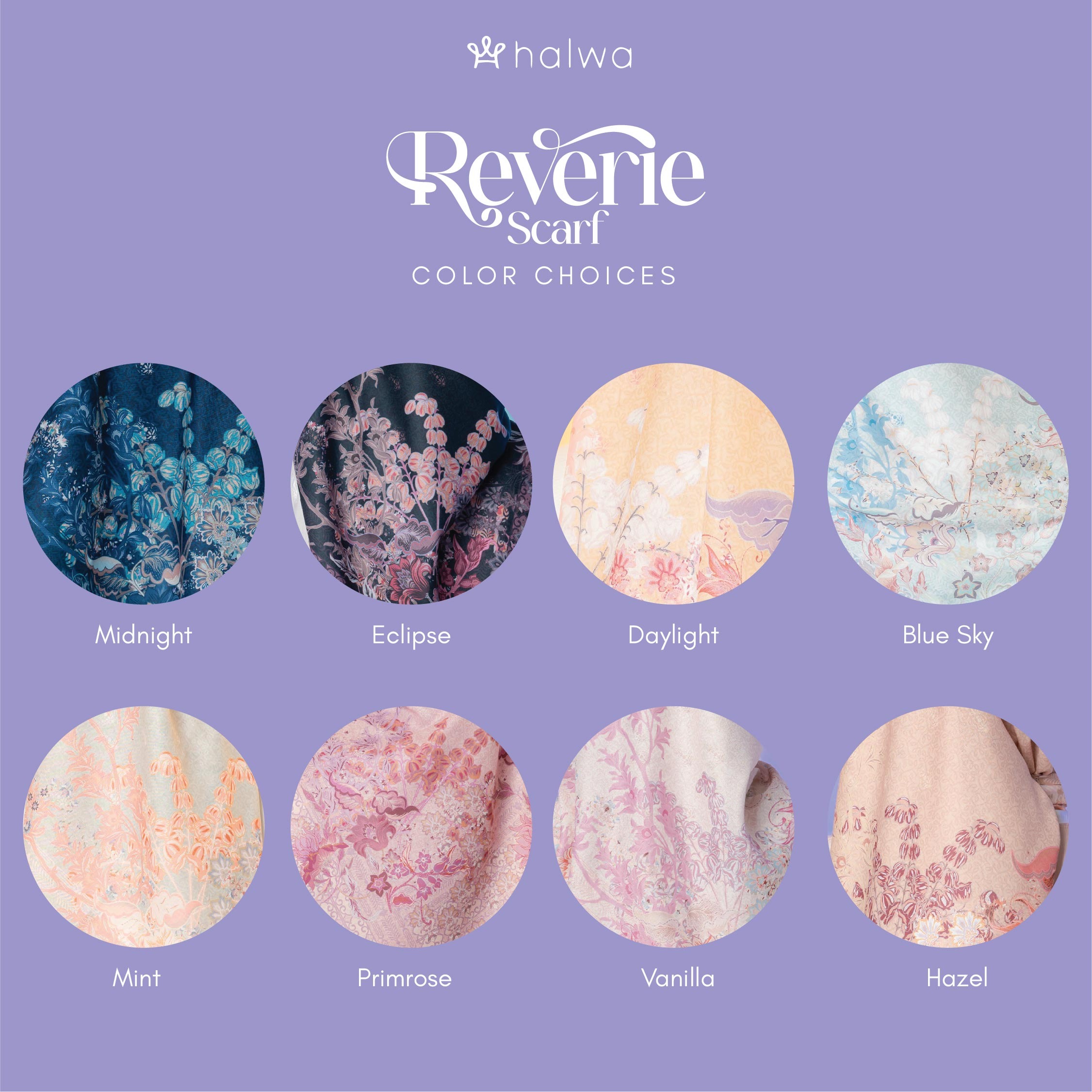 Halwa Scarf Reverie Blue Sky
