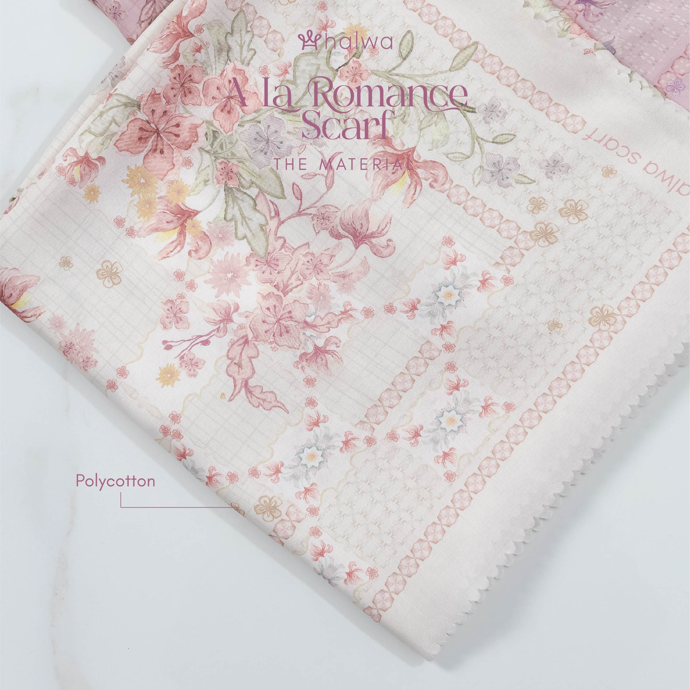 Halwa Scraf A La Romance Powder Blue