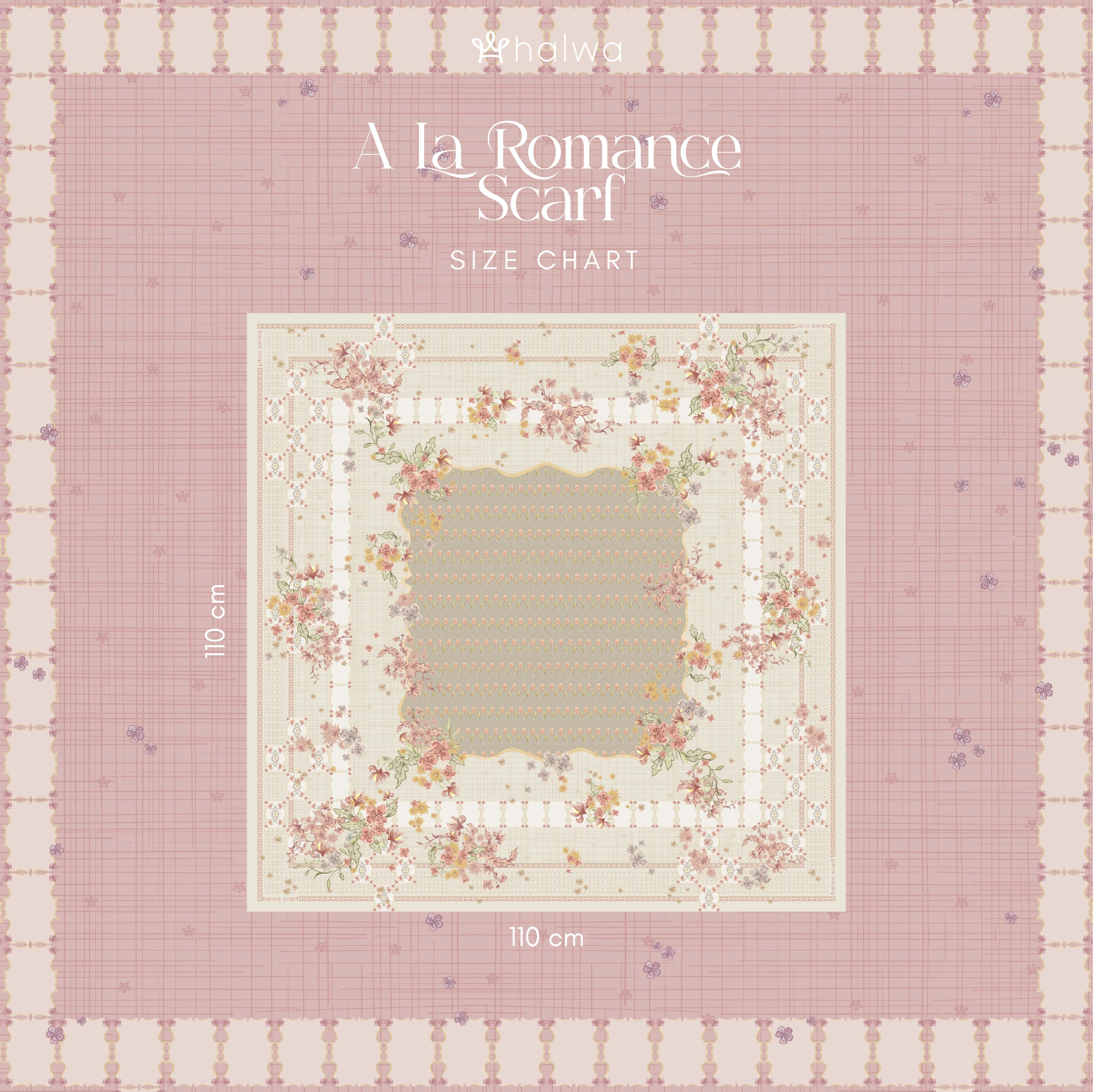 Halwa Scraf A La Romance Light Grey