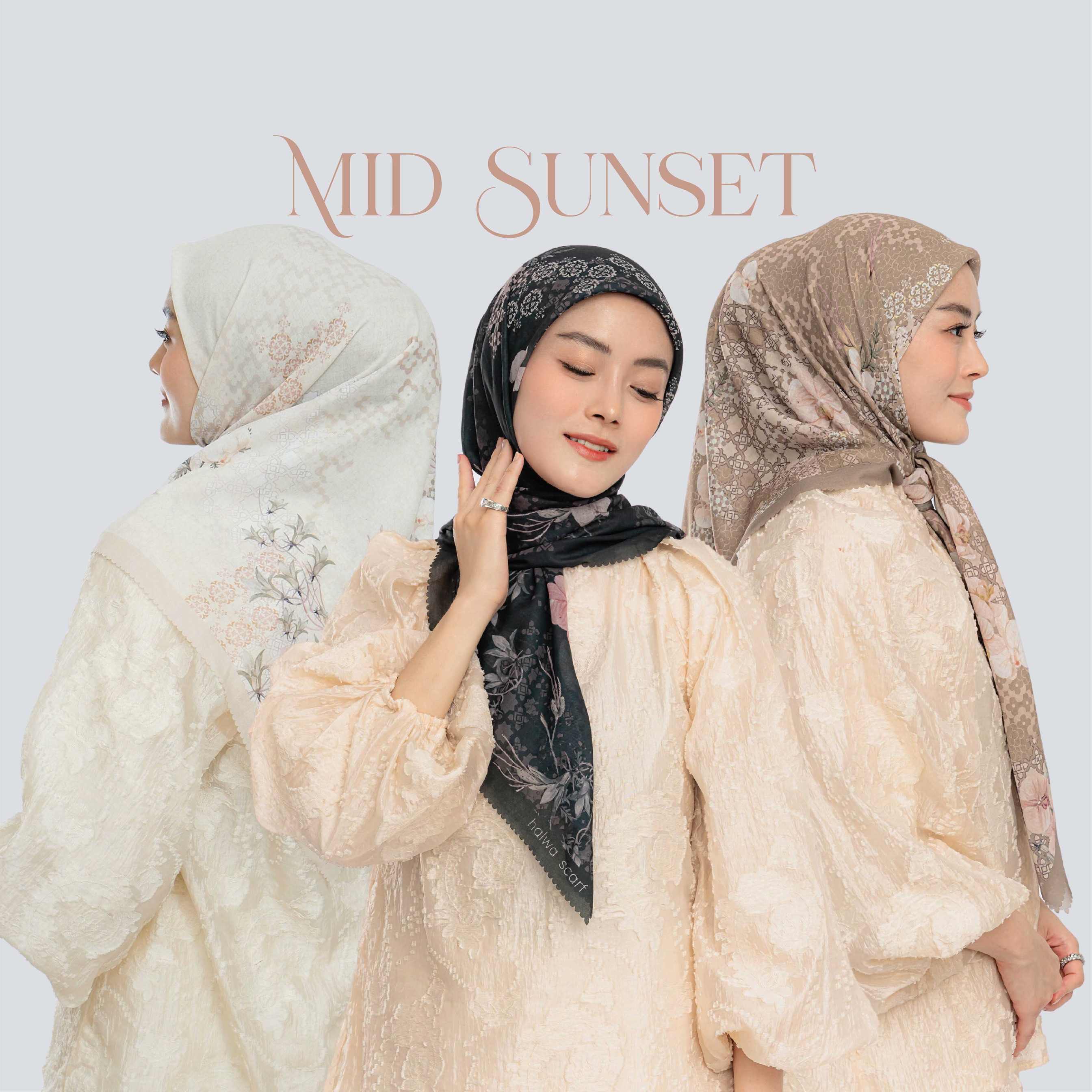 Halwa Scarf Mid Sunset Tan