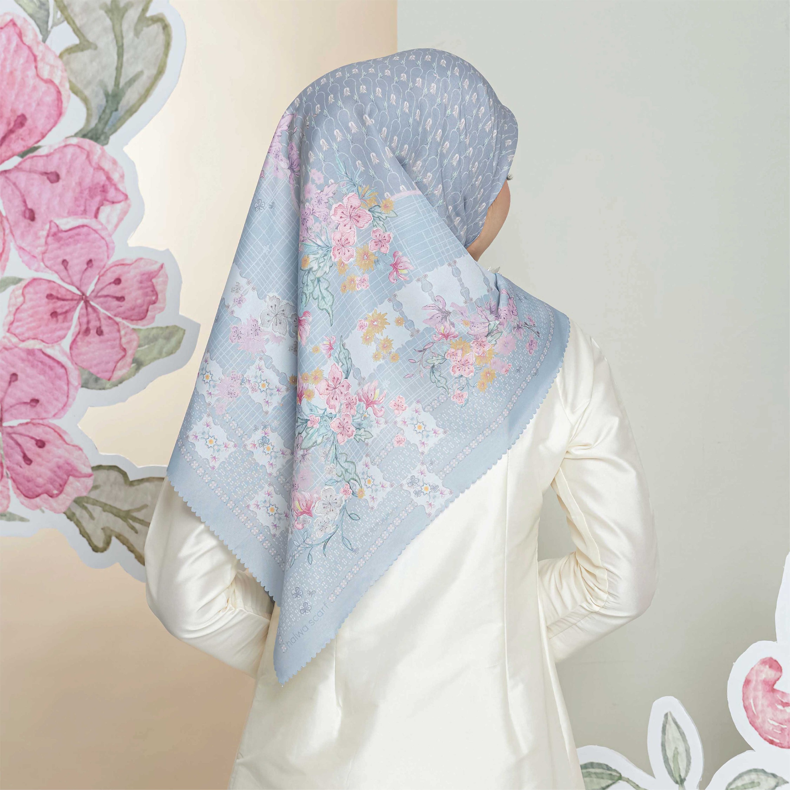 Halwa Scraf A La Romance Powder Blue