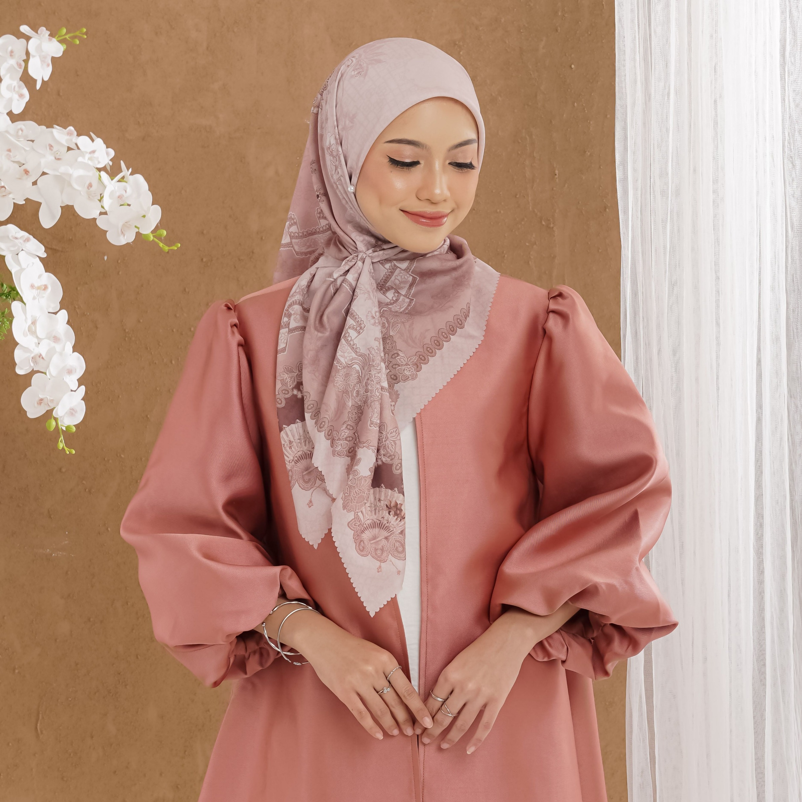 Halwa Scarf Anindya Dusty Rose
