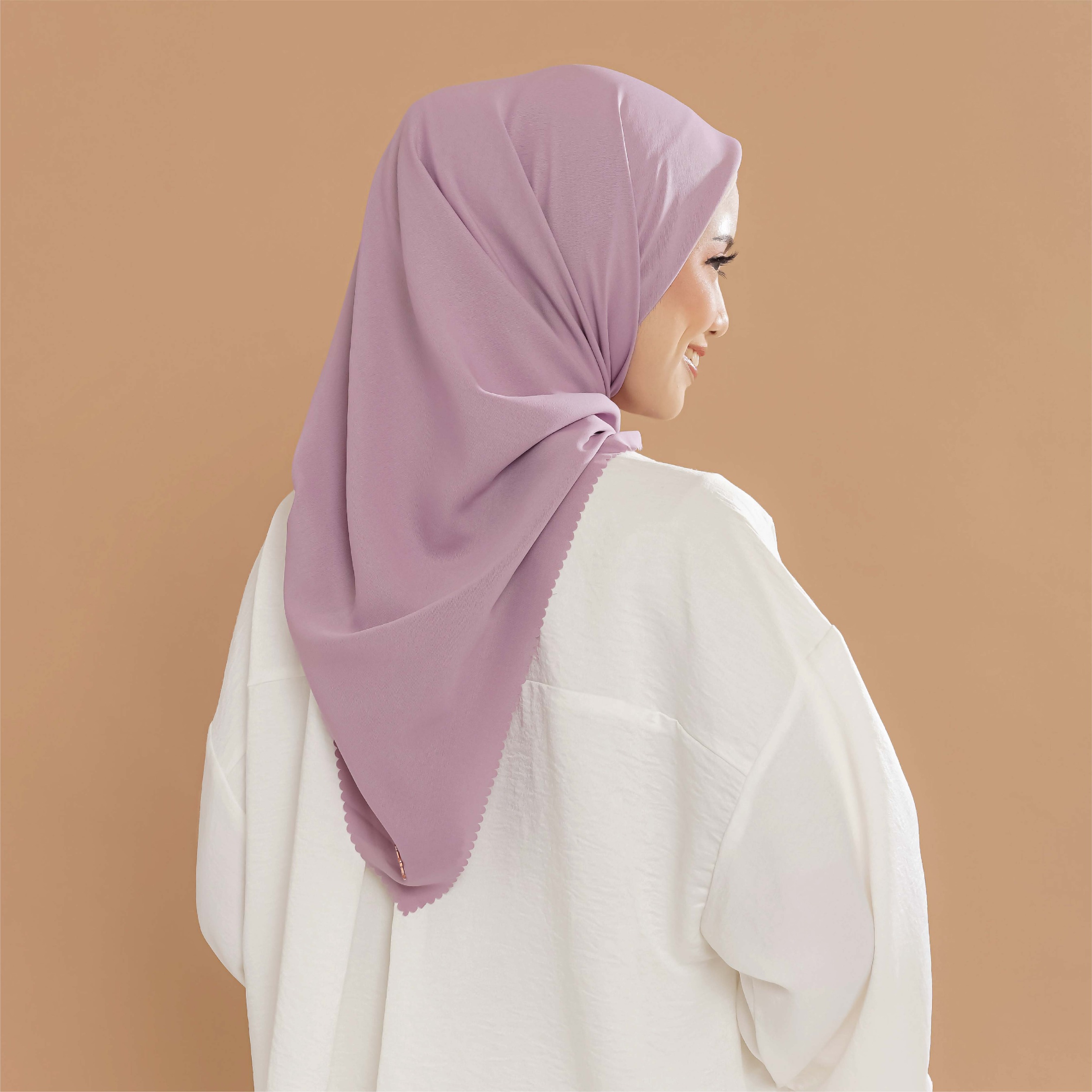 Halwa Scarf Alia Plain Taro