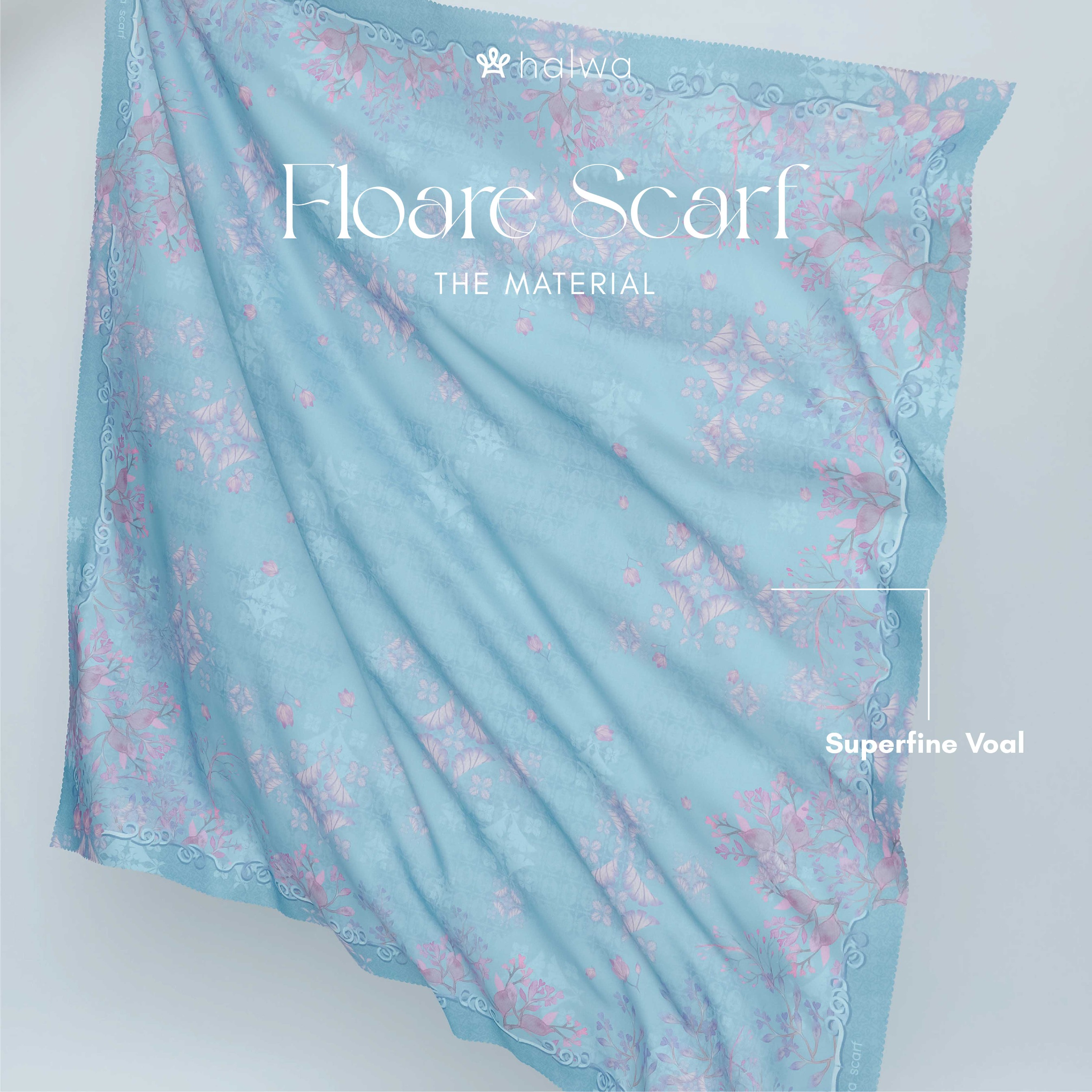 Halwa Scarf Floare Midnight