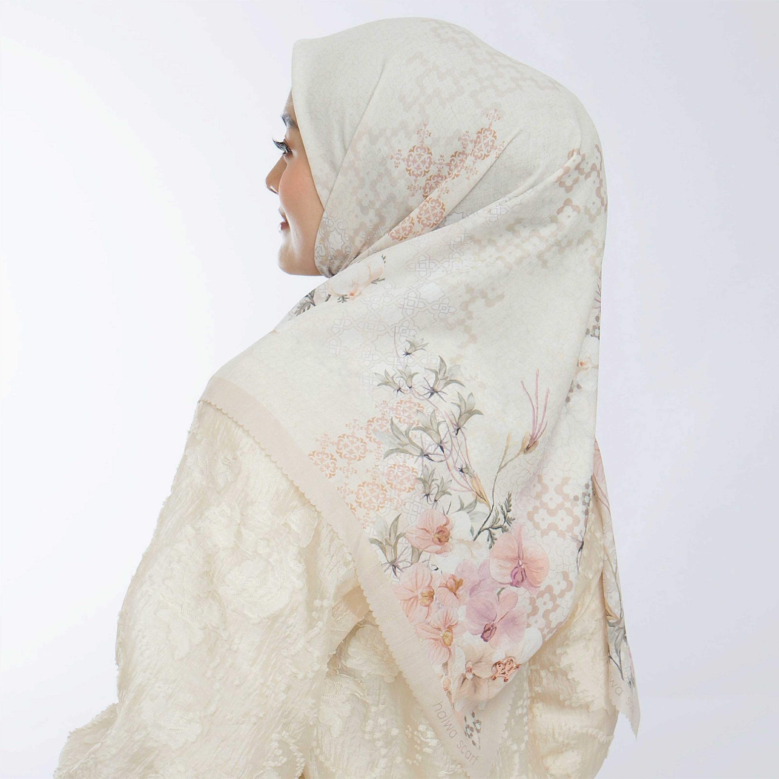 Halwa Scarf Mid Sunset Almond