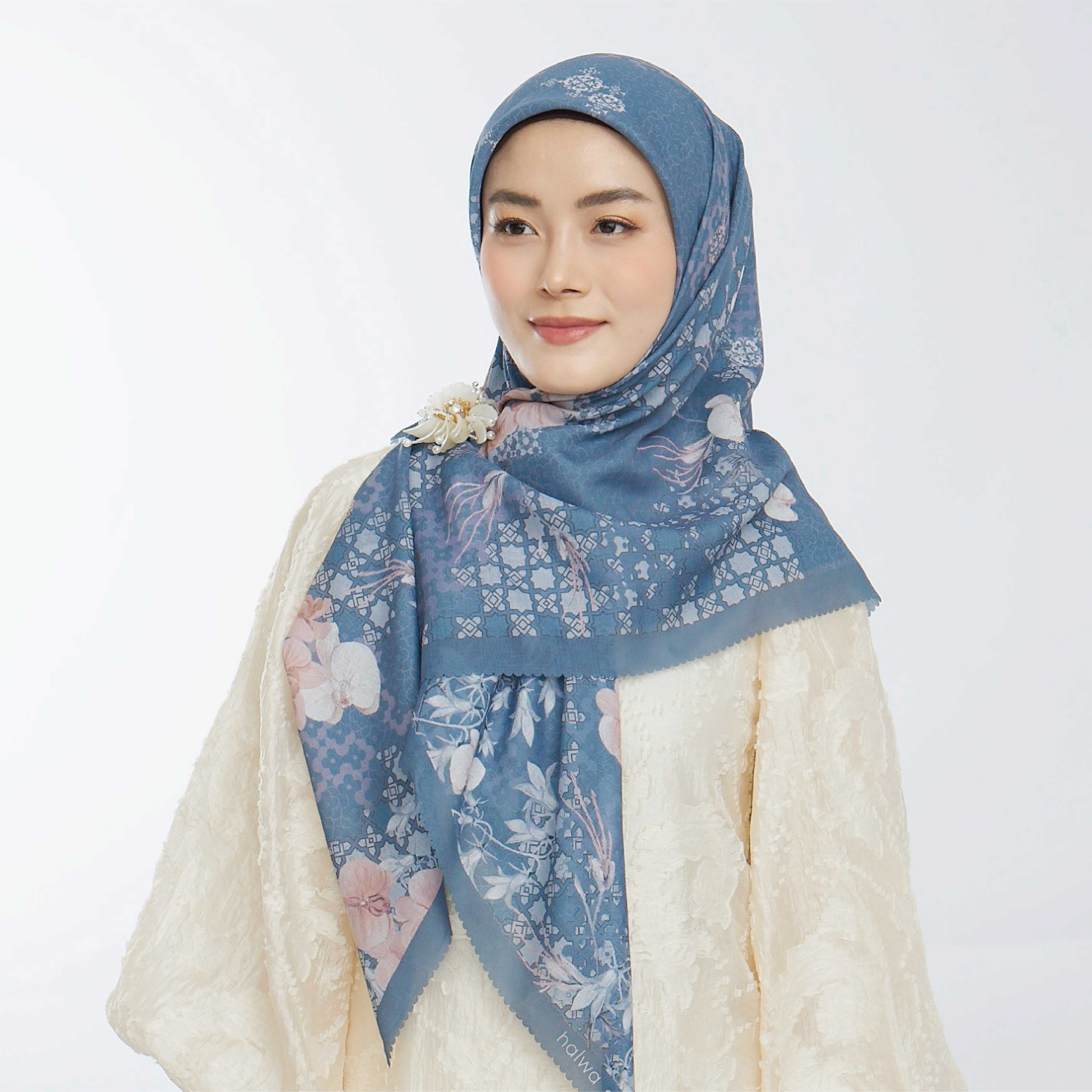 Halwa Scarf Mid Sunset Blue