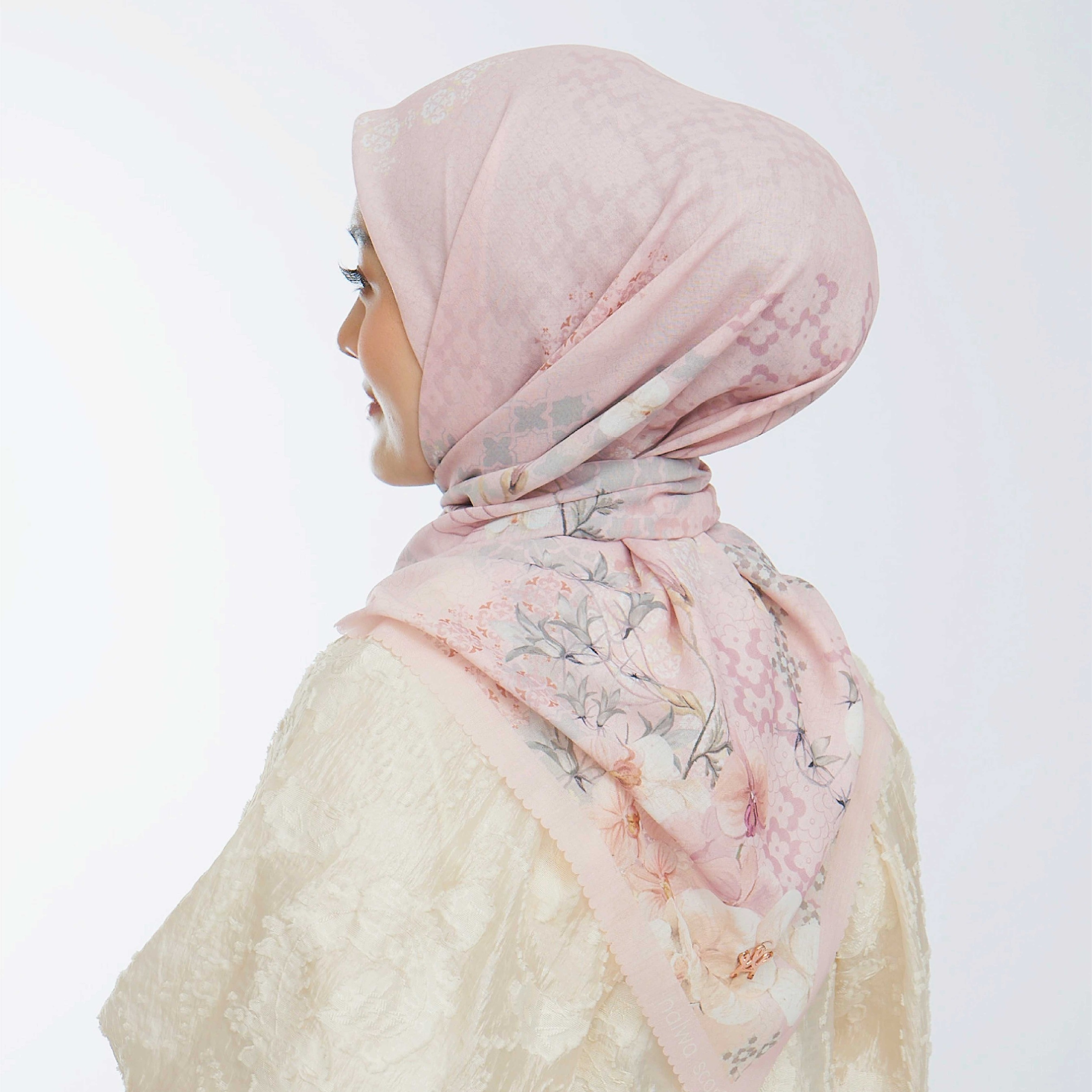Halwa Scarf Mid Sunset Blush