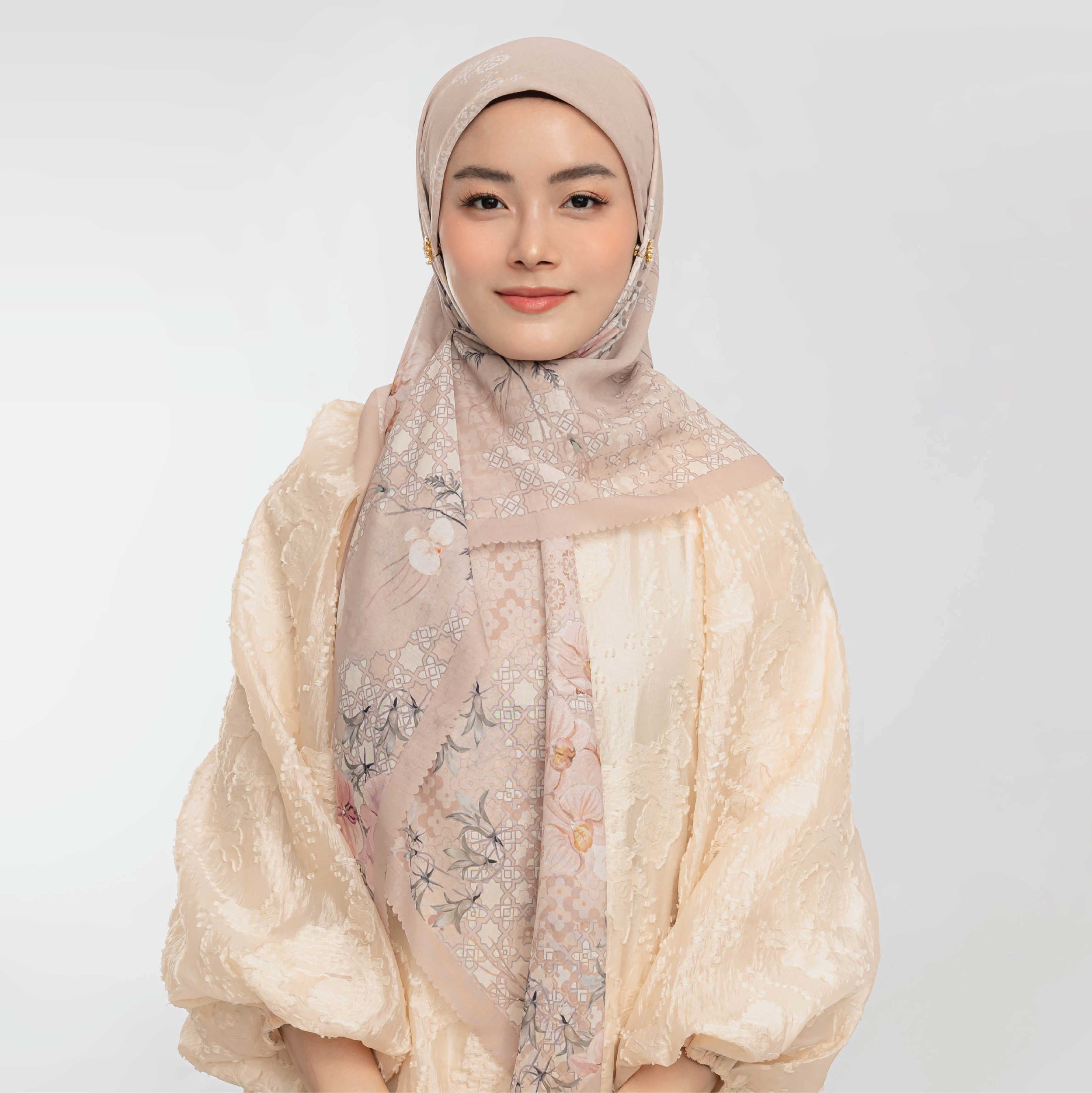 Halwa Scarf Mid Sunset Light Brown