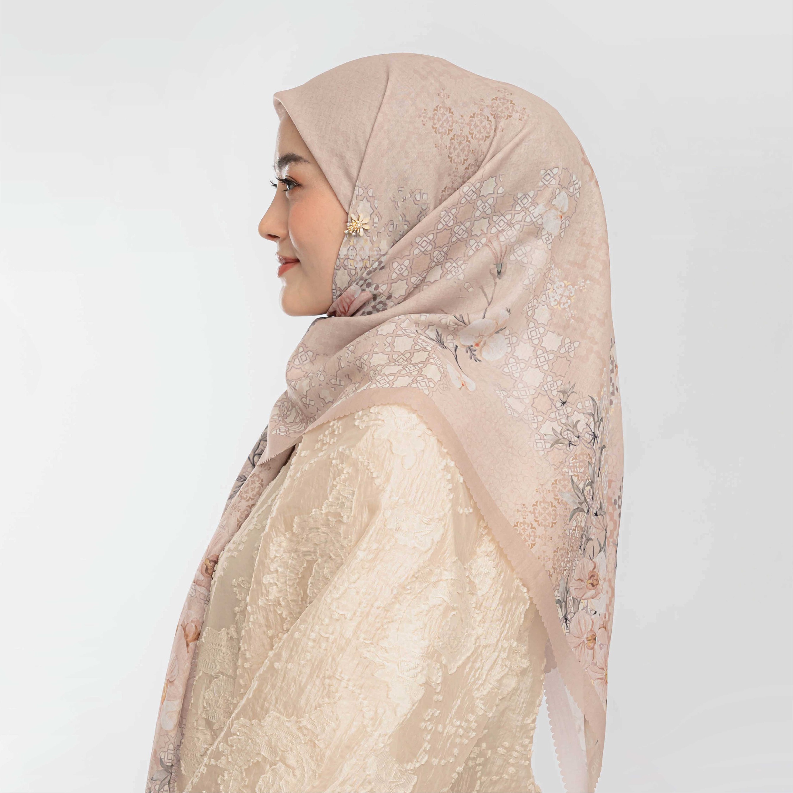Halwa Scarf Mid Sunset Light Brown