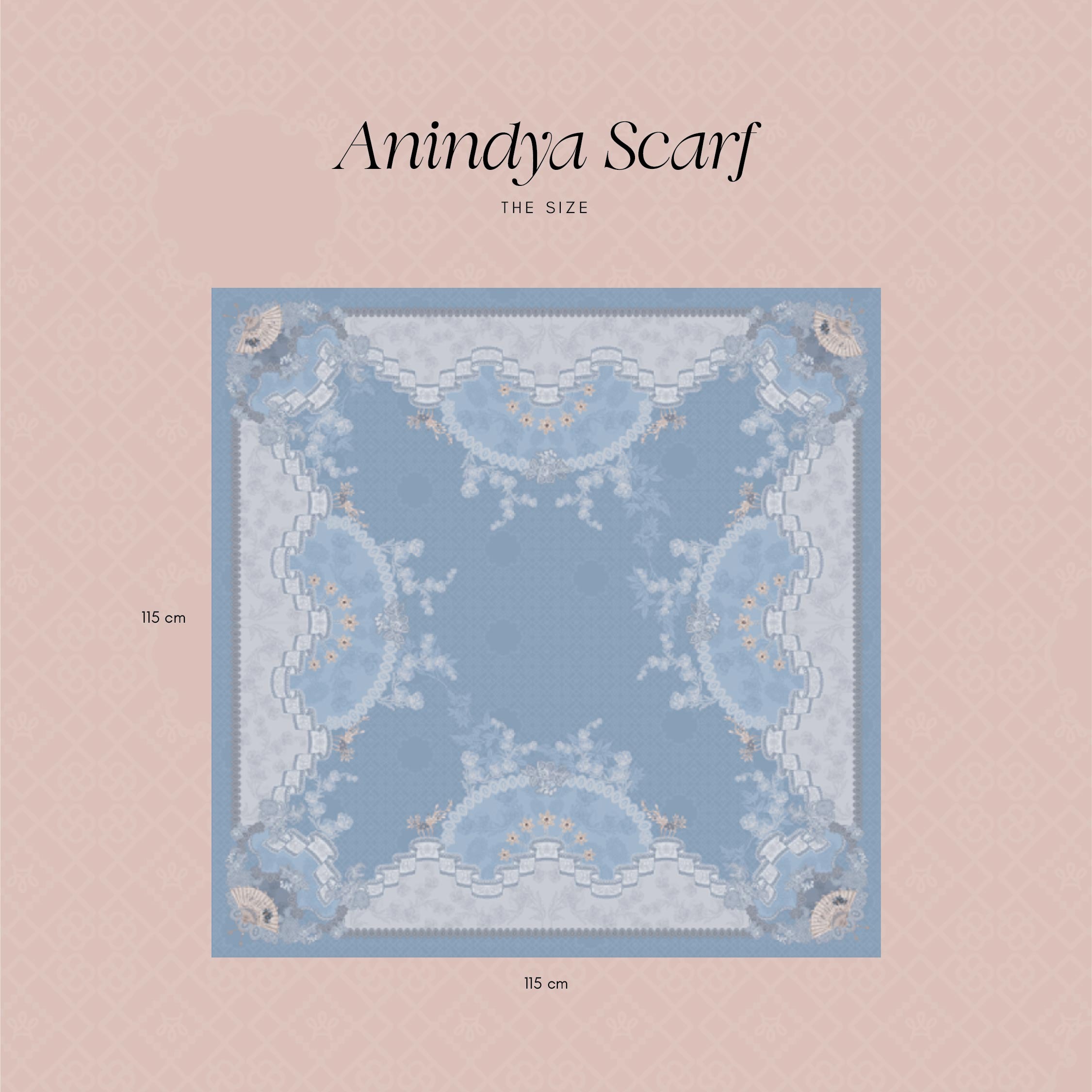 Halwa Scarf Anindya Blush