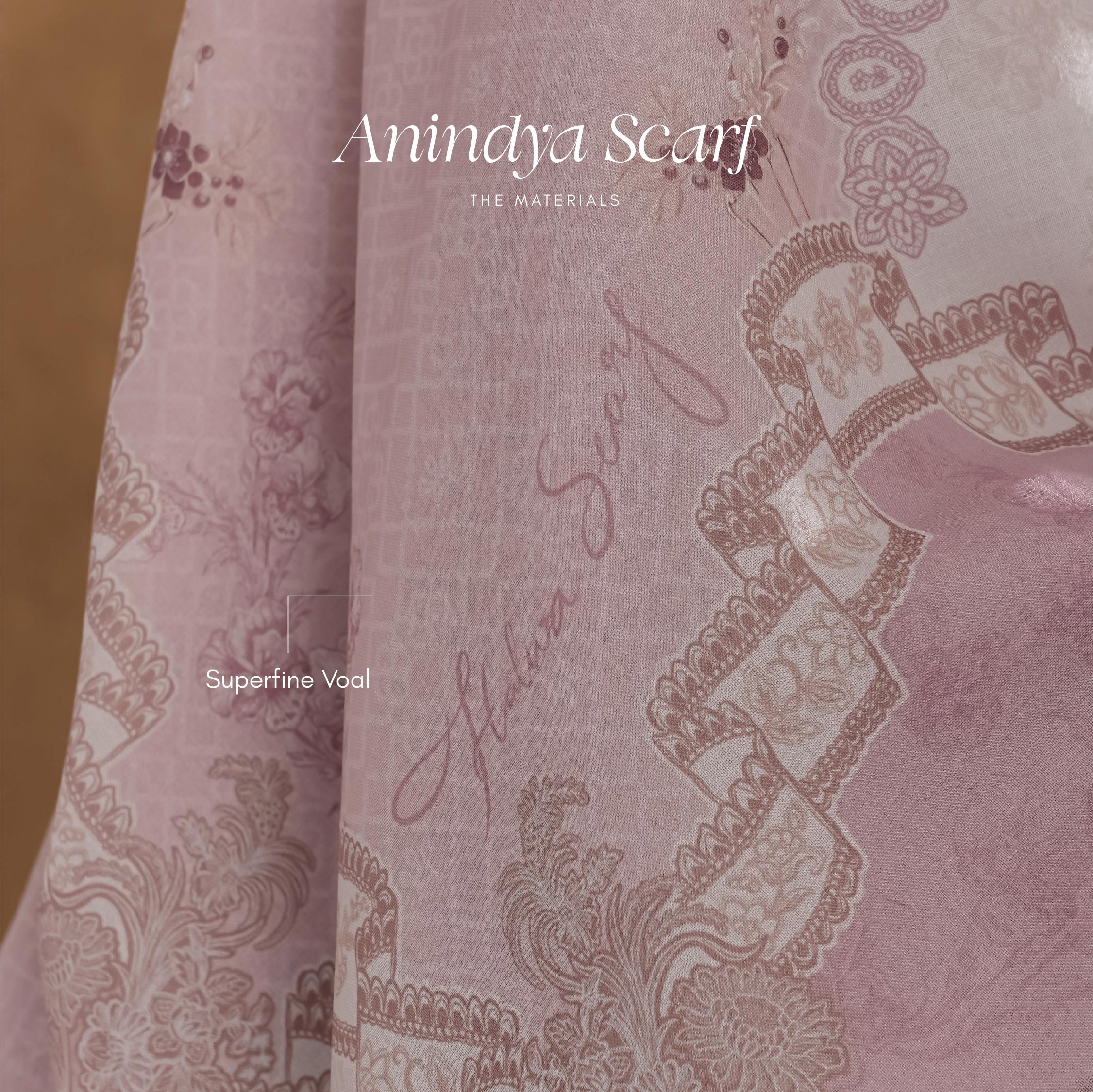 Halwa Scarf Anindya Blush