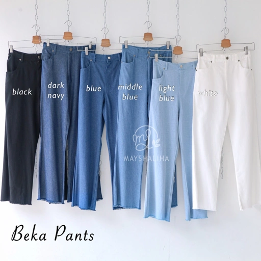 Image of Mayshaliha Beka Pants Celana Jeans Wanita Highwaist Premium Kekinian