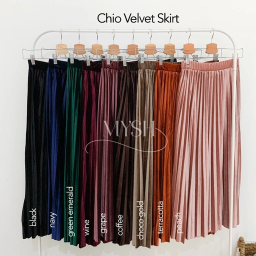Image of Chio Velvet Skirt
