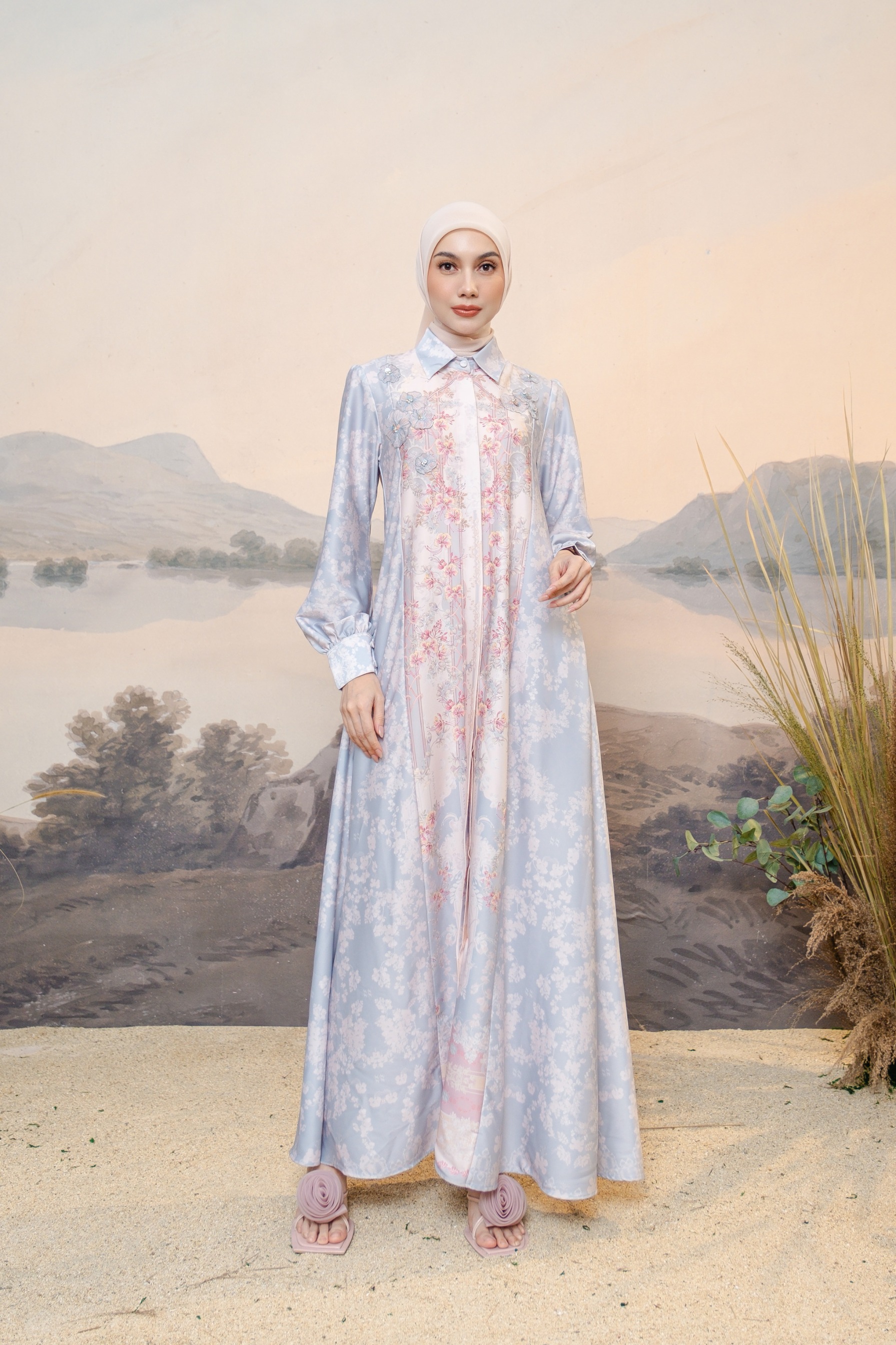 PO Puspita Dress in Alice Blue