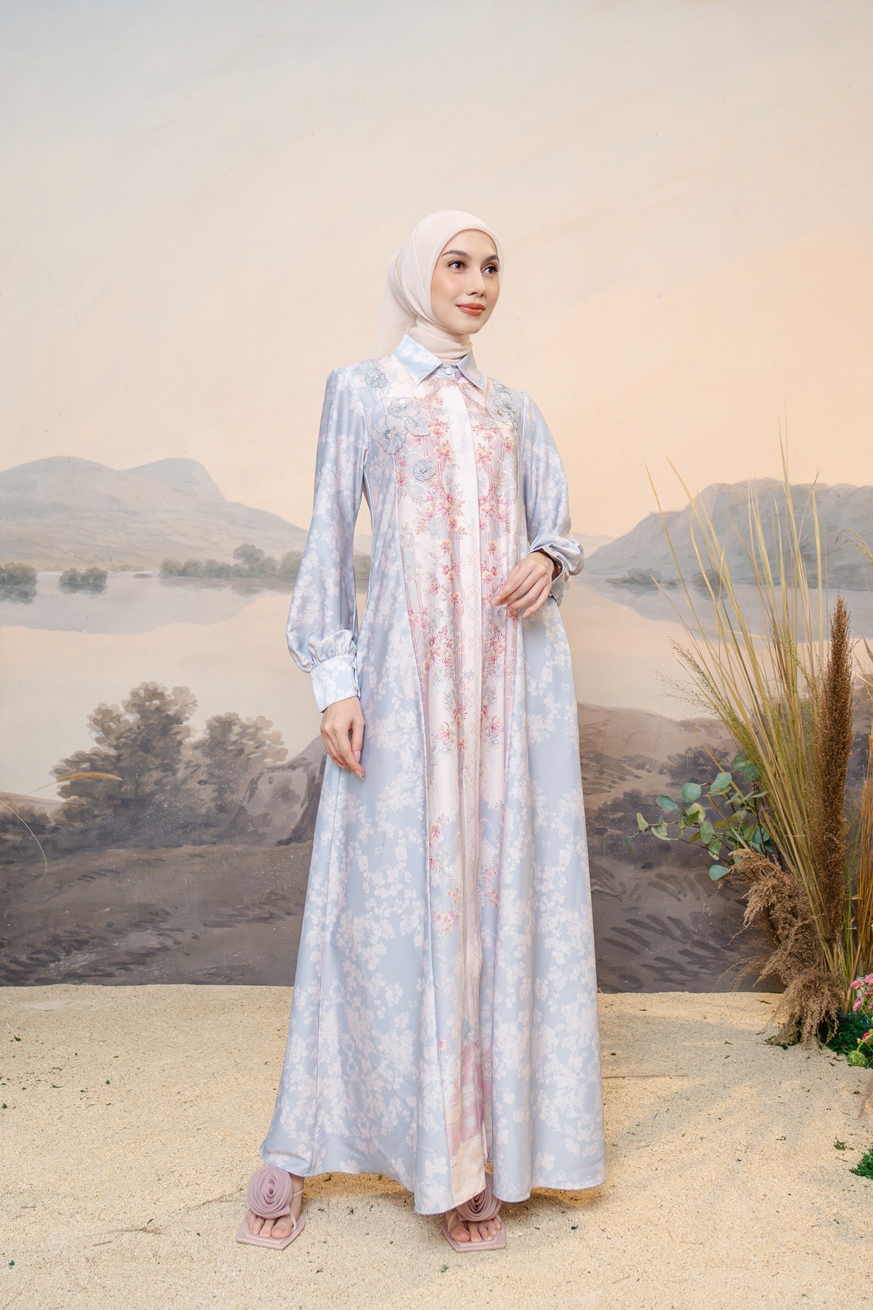 PO Puspita Dress in Alice Blue
