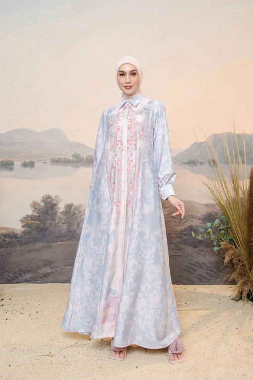 Image of PO Puspita Dress in Alice Blue