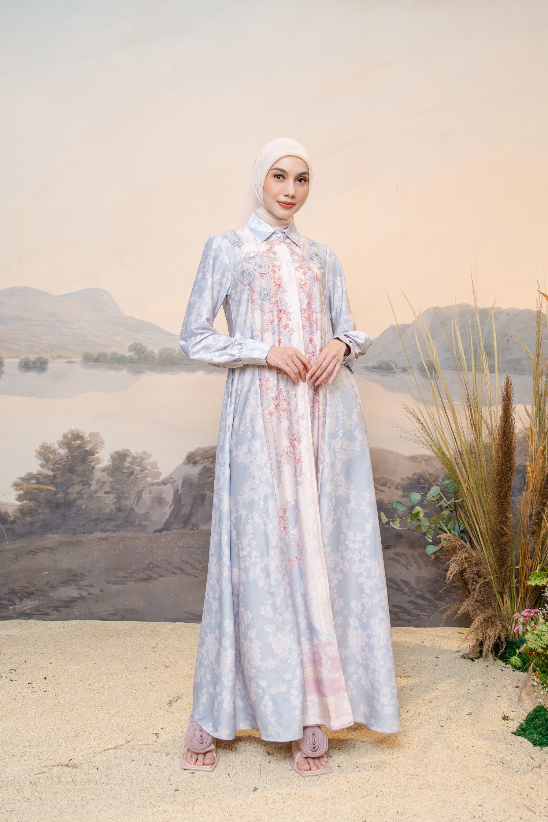 PO Puspita Dress in Alice Blue