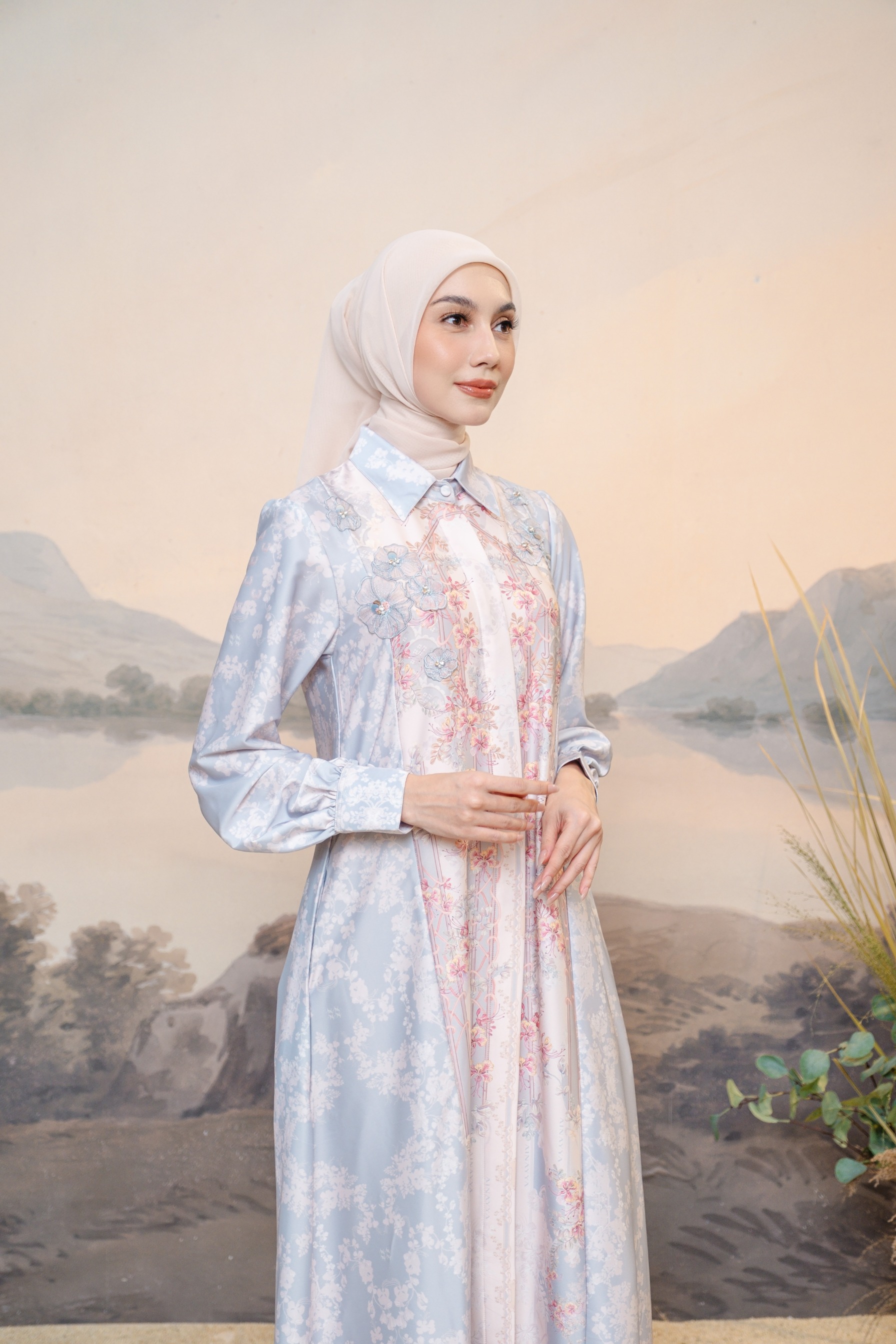 PO Puspita Dress in Alice Blue