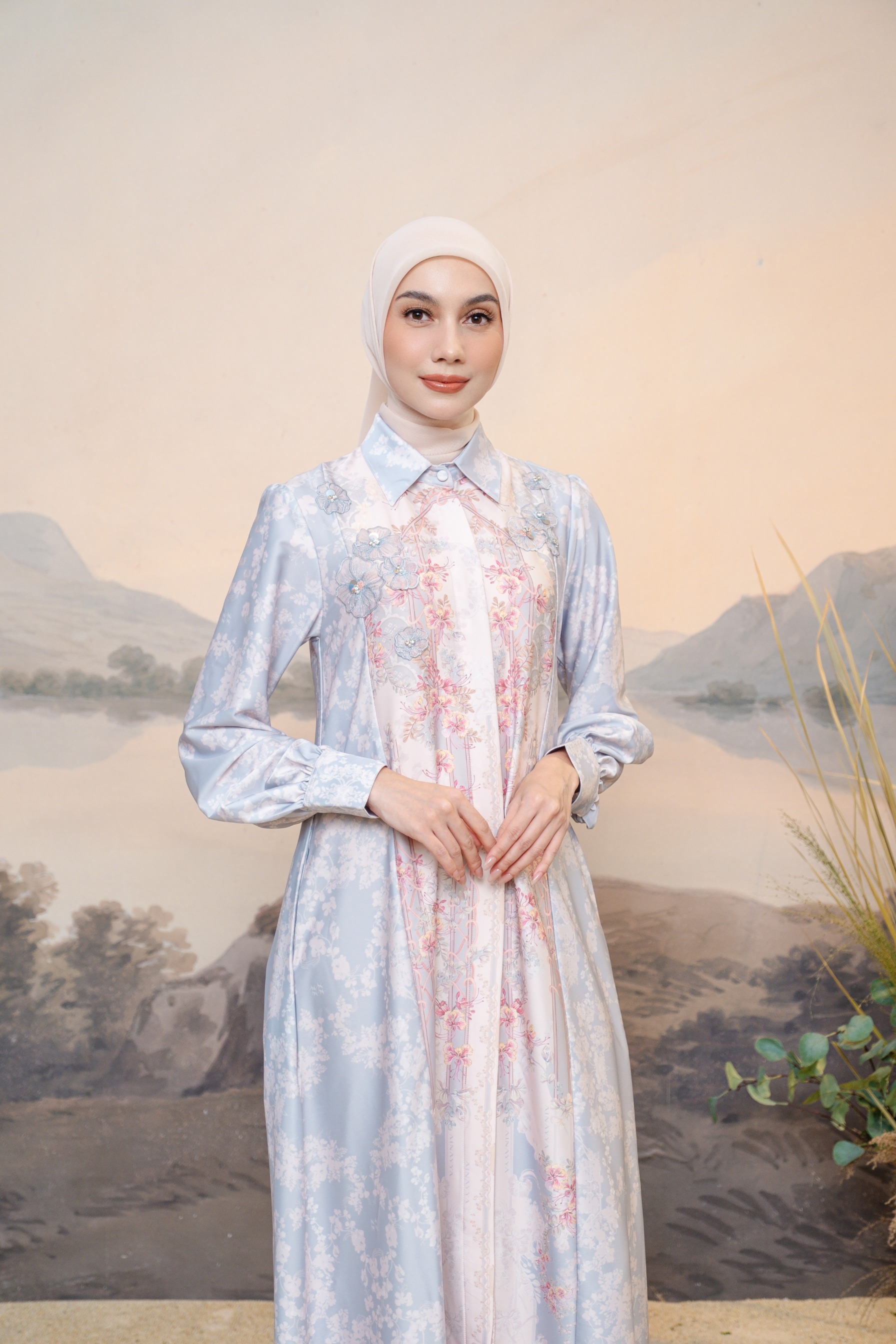 PO Puspita Dress in Alice Blue