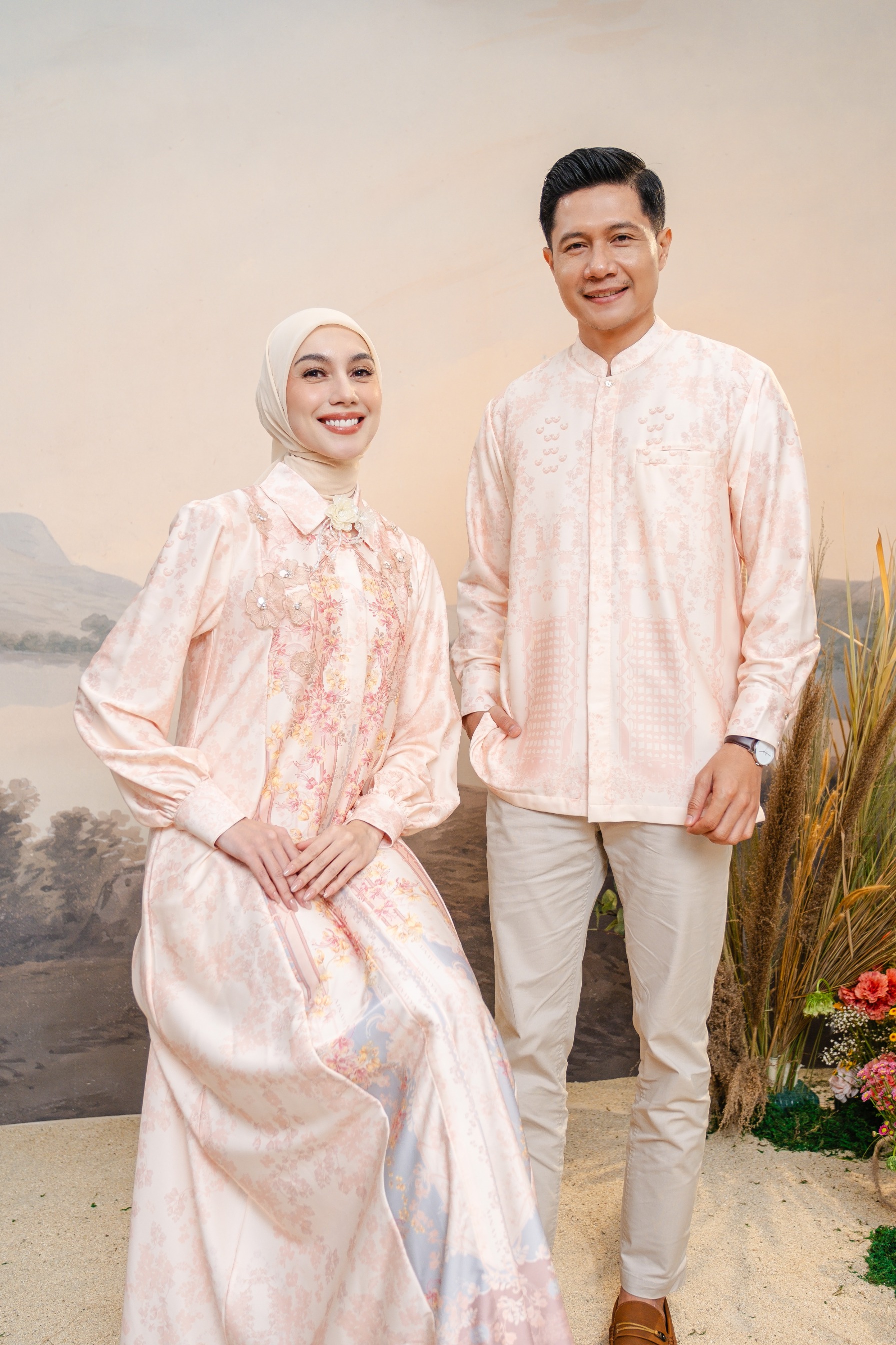 PO Puspita Dress in Peony Peach