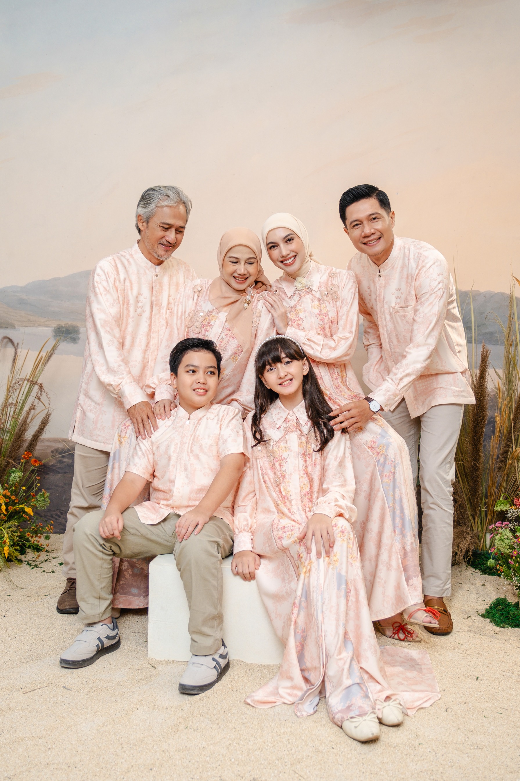 PO Puspita Dress Kids in Peony Peach