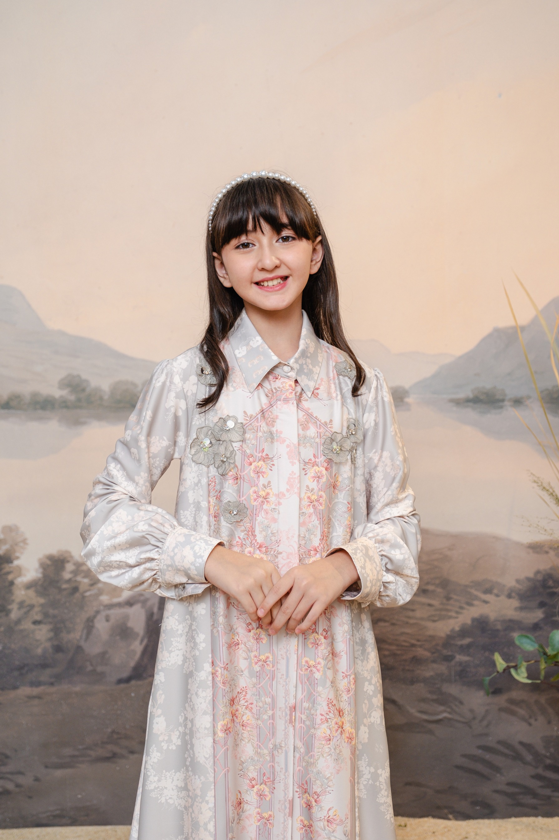 PO Puspita Dress Kids in Lily Green