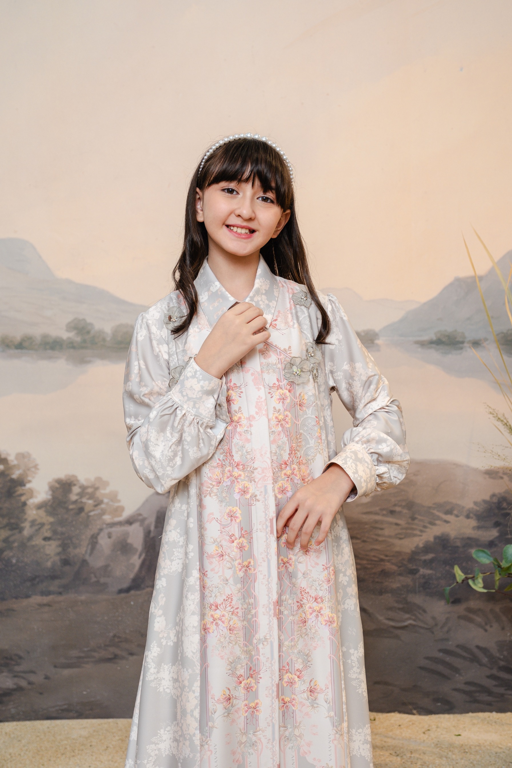 PO Puspita Dress Kids in Lily Green