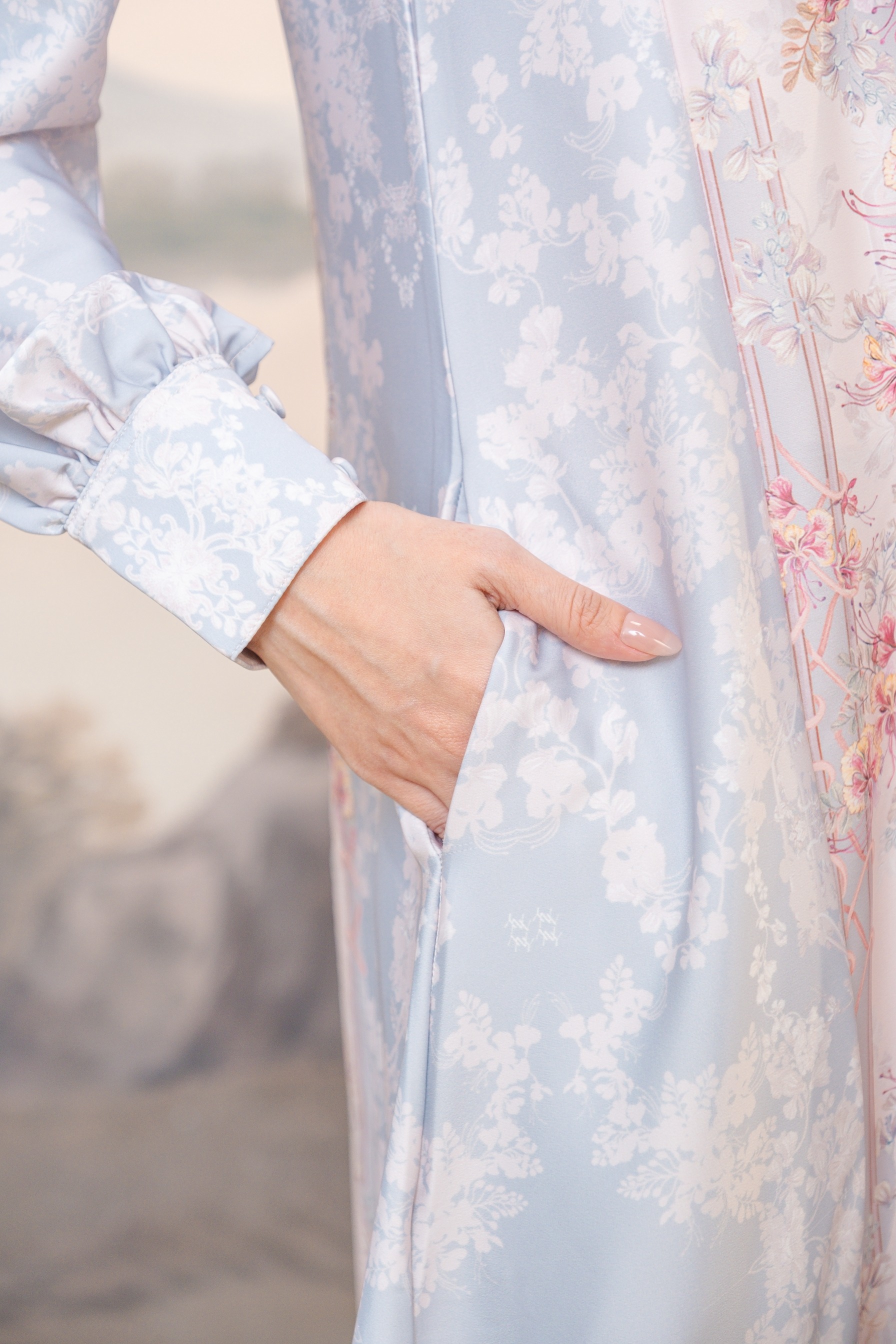 PO Puspita Dress in Alice Blue