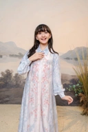 PO Puspita Dress Kids in Alice Blue