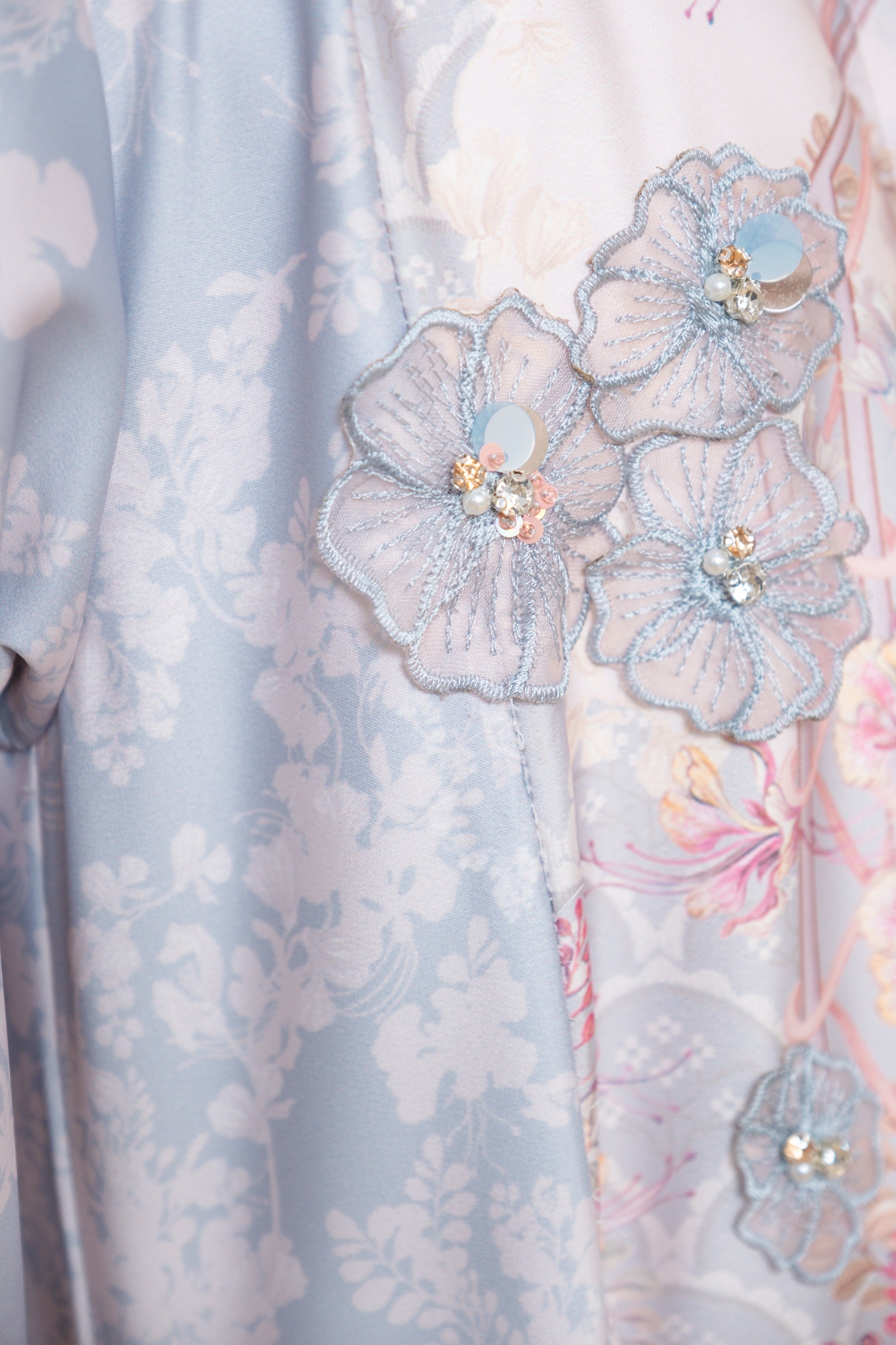 PO Puspita Dress Kids in Alice Blue