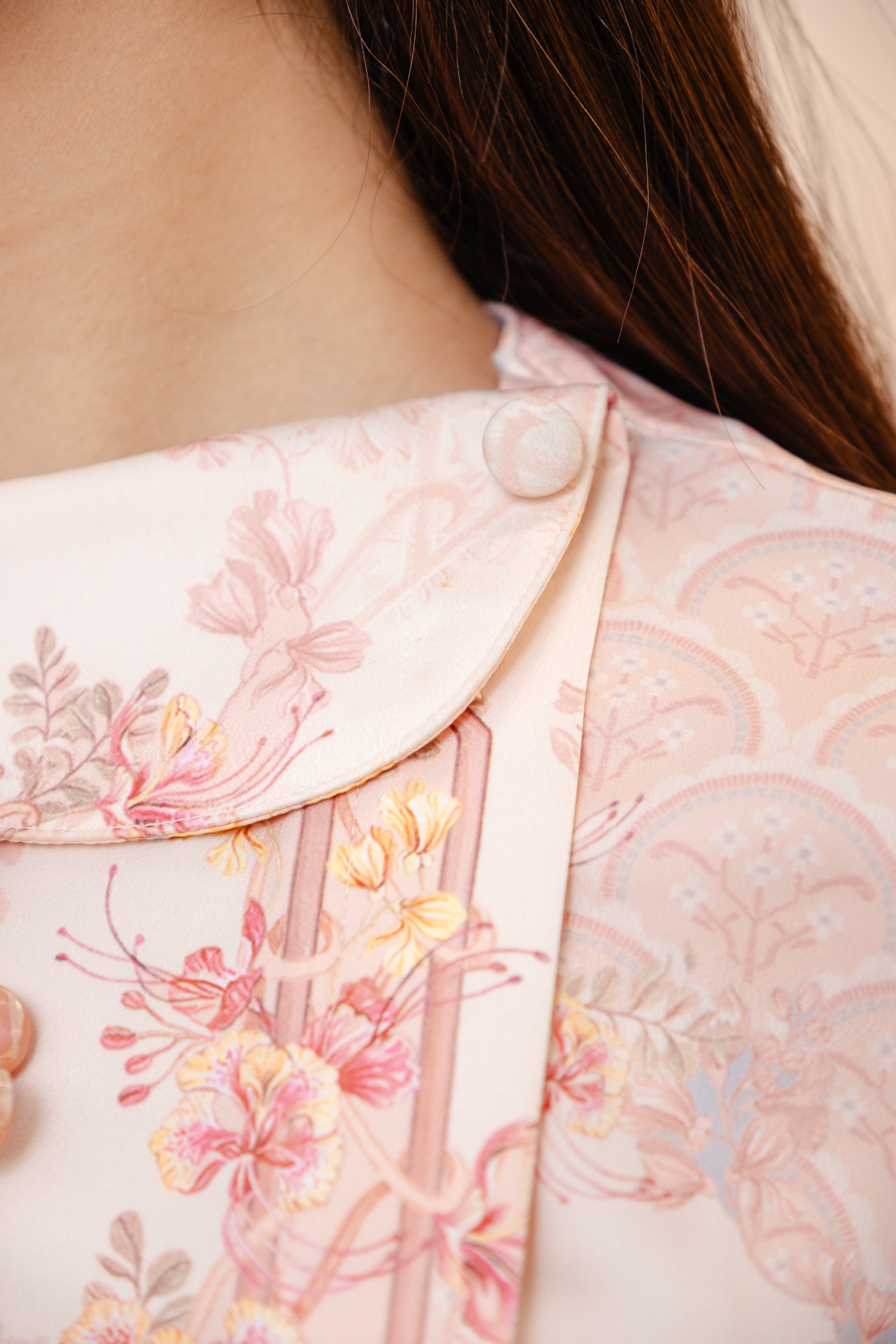 PO Puspita Blouse in Peony Peach
