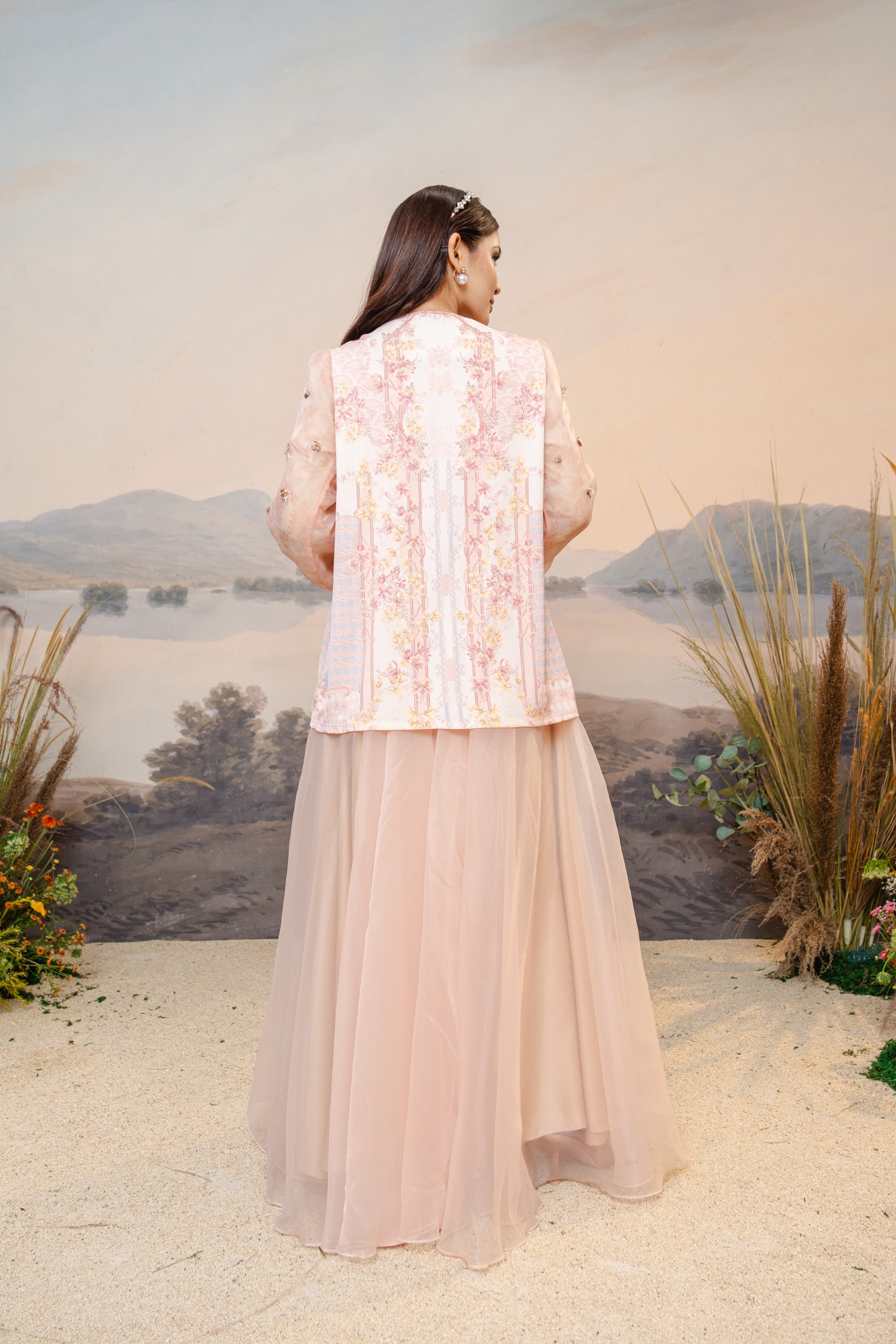 PO Puspita Blouse in Peony Peach