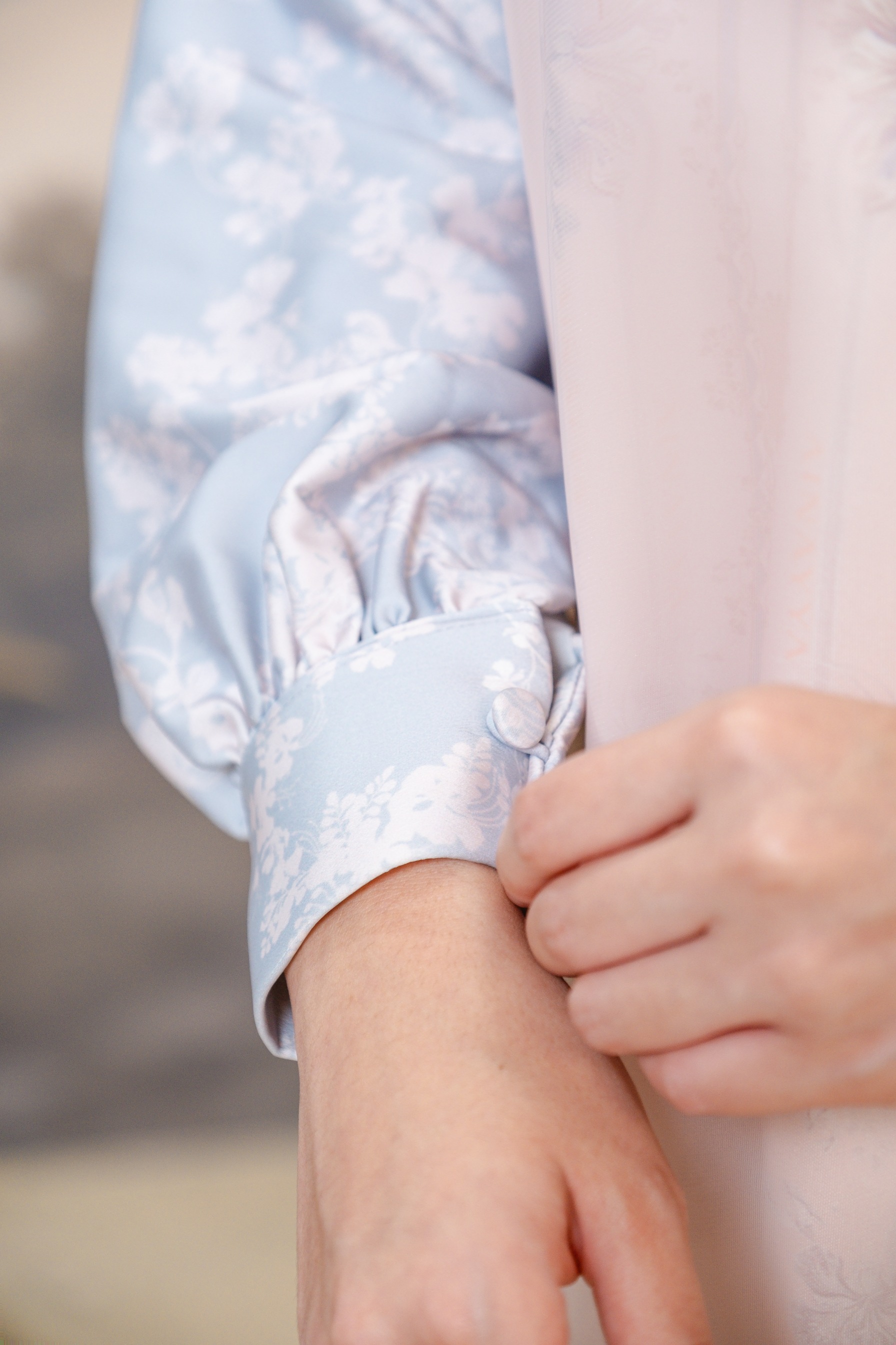 PO Puspita Kurung in Alice Blue