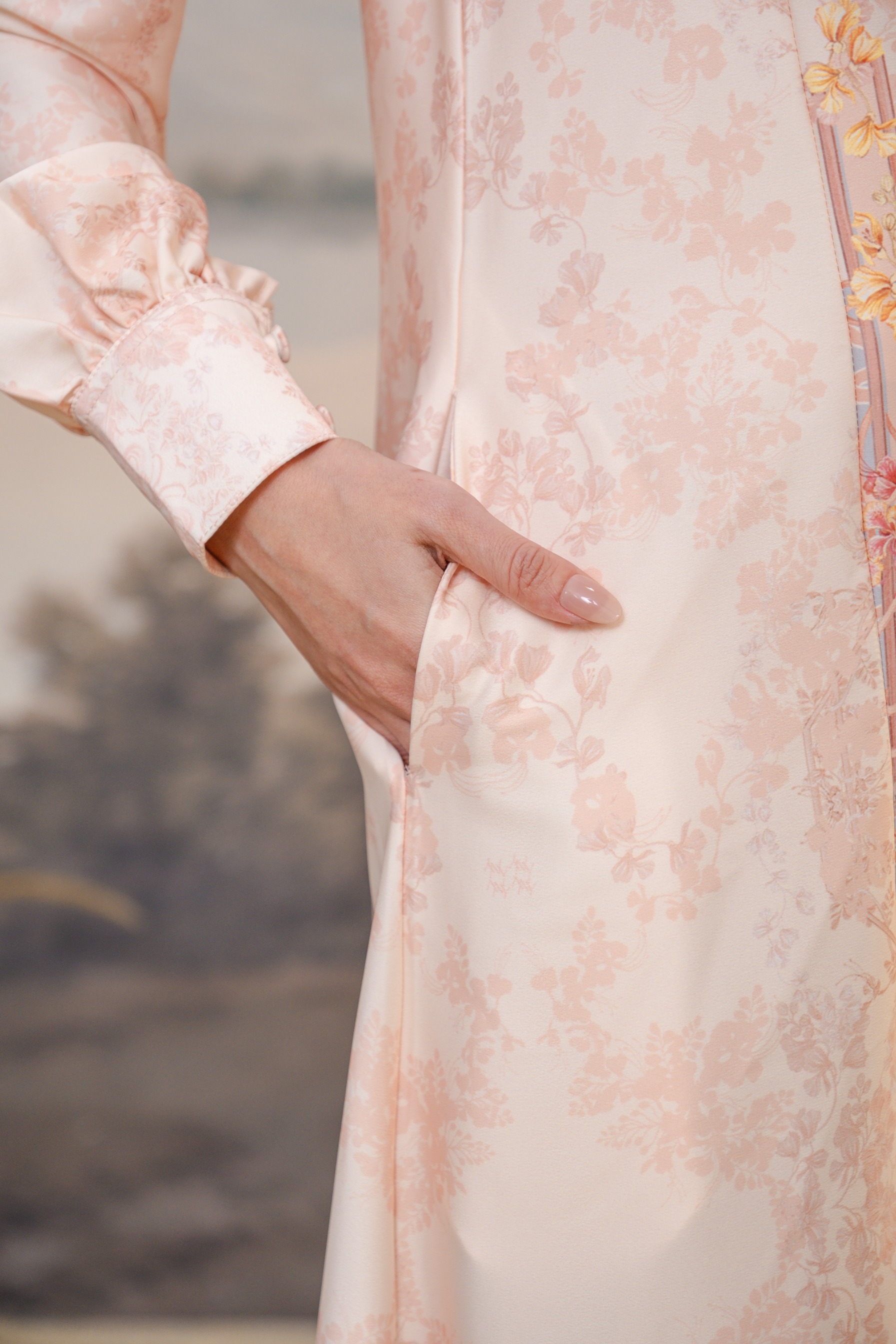 PO Puspita Dress in Peony Peach