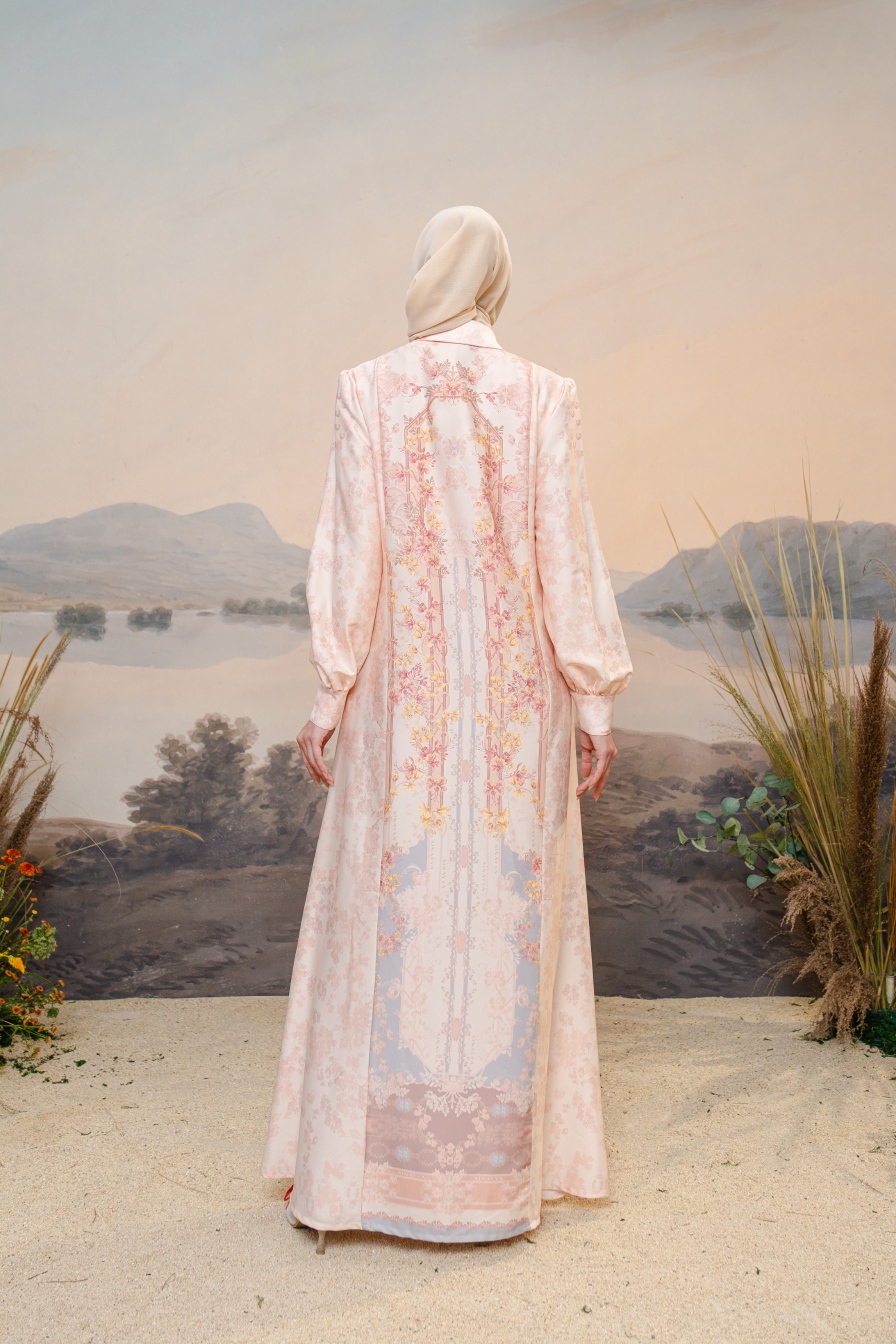 PO Puspita Dress in Peony Peach