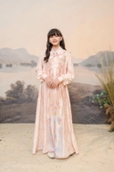 PO Puspita Dress Kids in Peony Peach