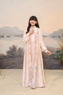 PO Puspita Dress Kids in Peony Peach