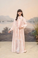 PO Puspita Dress Kids in Peony Peach